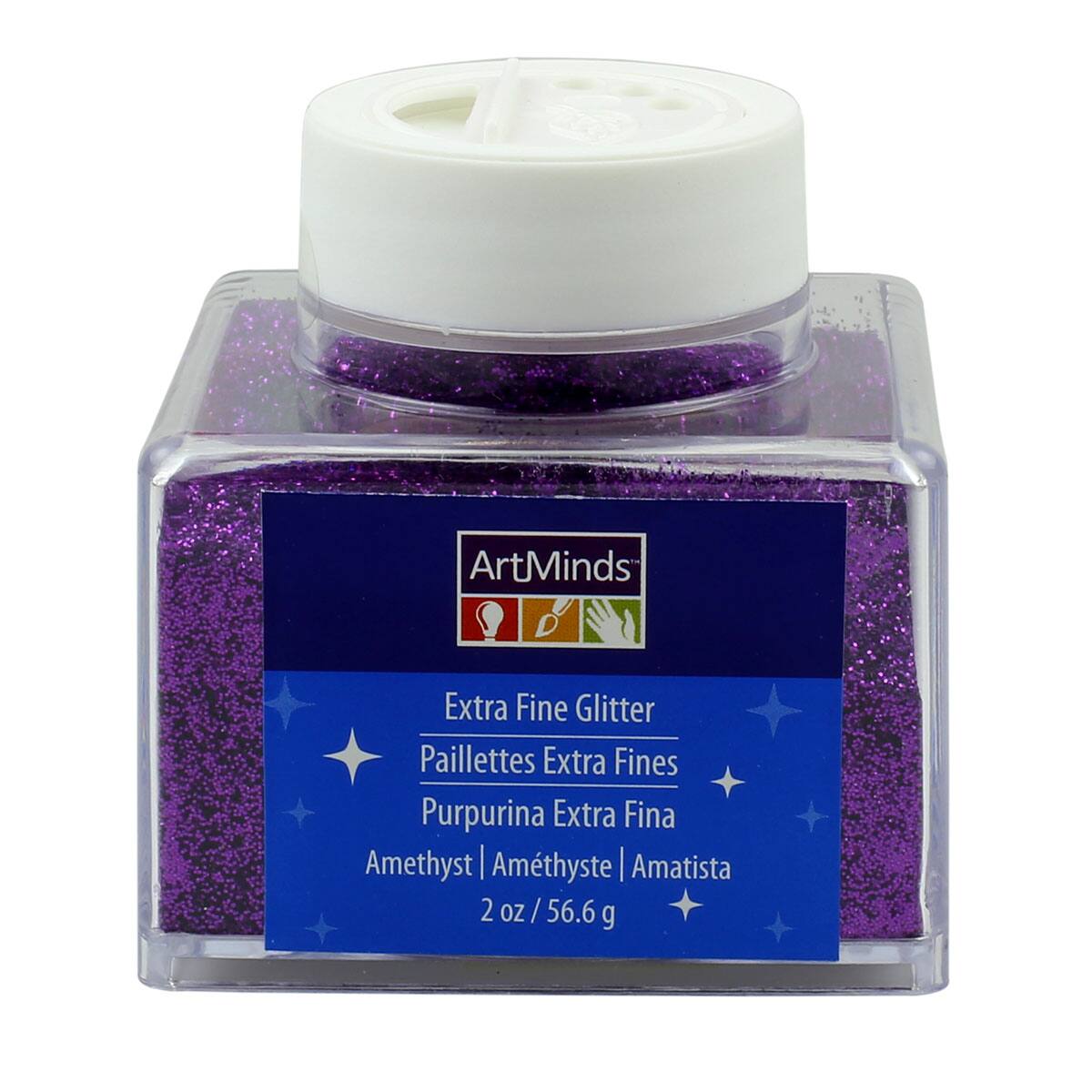  Sulyn Extra Fine Amethyst Purple Glitter Stacker Jar