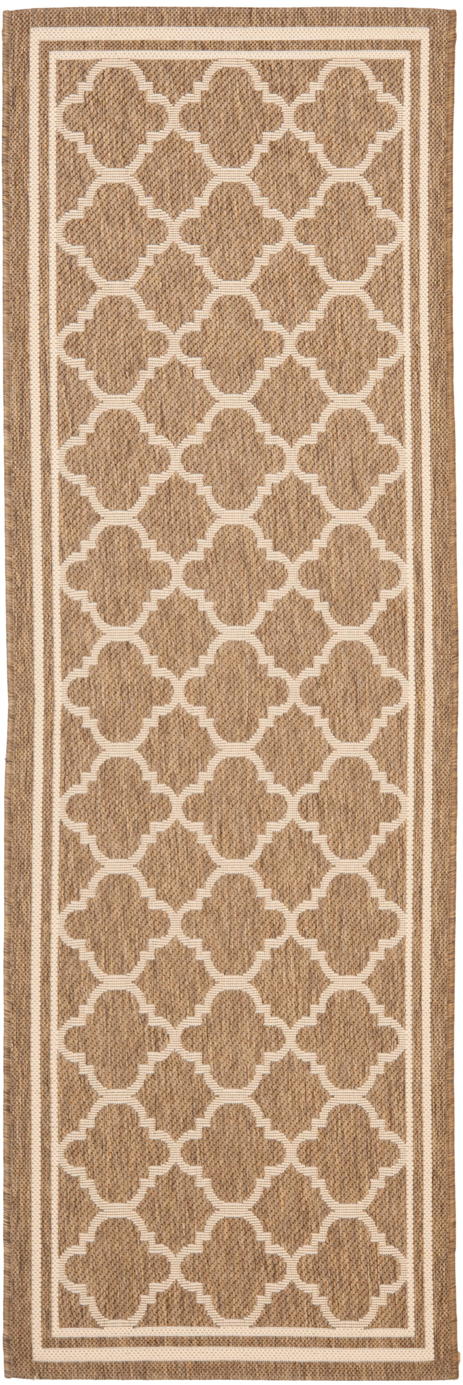 Courtyard Quatre Border 2&#x27;-3&#x22; X 8&#x27; Area Rug