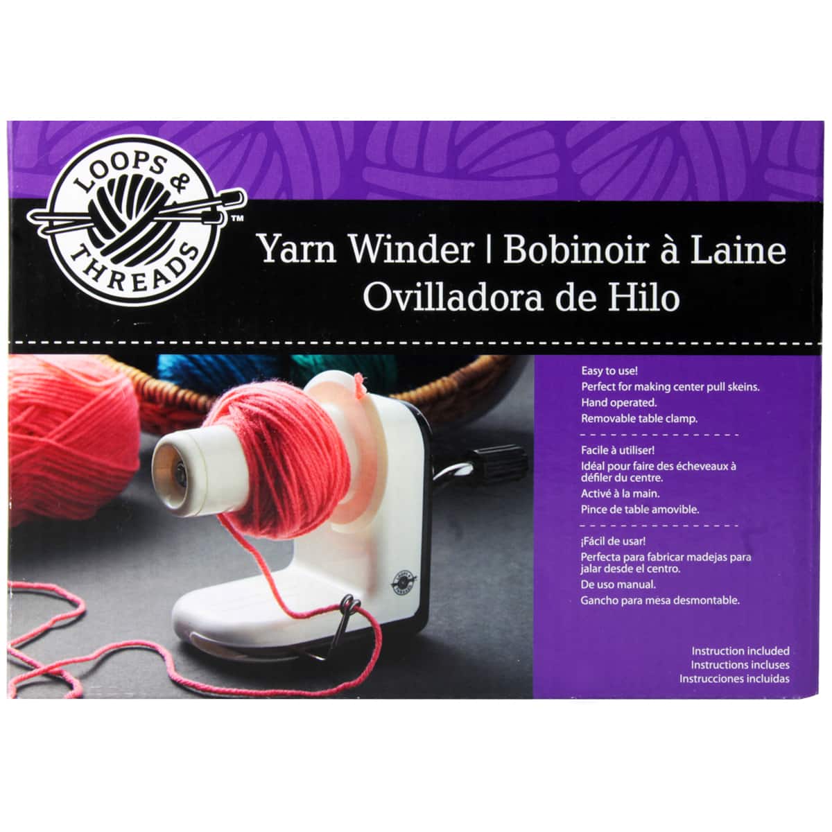 LMDZ Yarn Ball Winder with 25 Pieces Stitch Knitting Needles