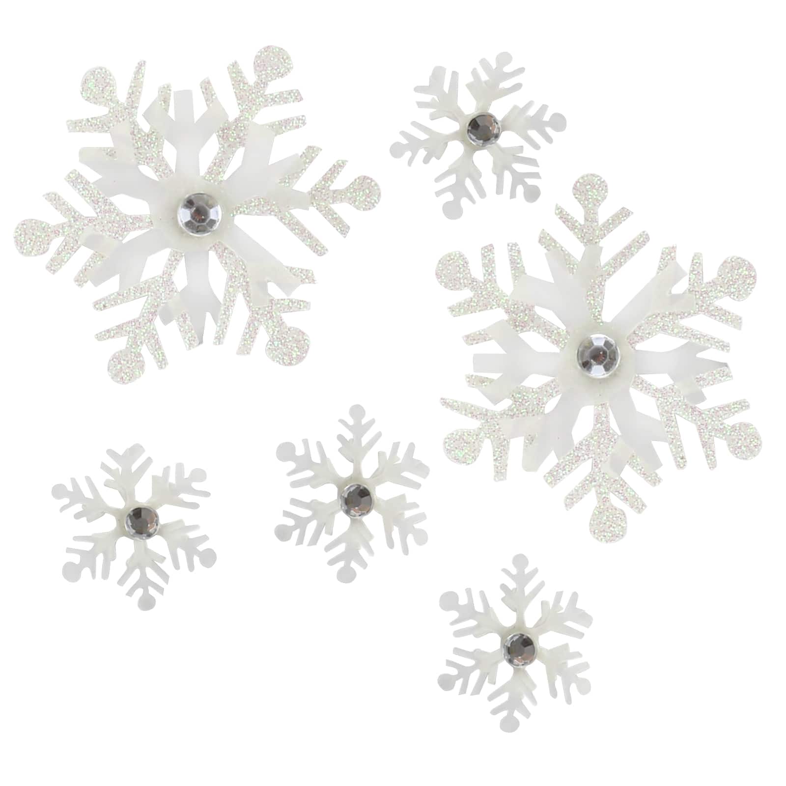 Shop for the Jolee's by You® Snowflake Dimensional Stickers at Michaels