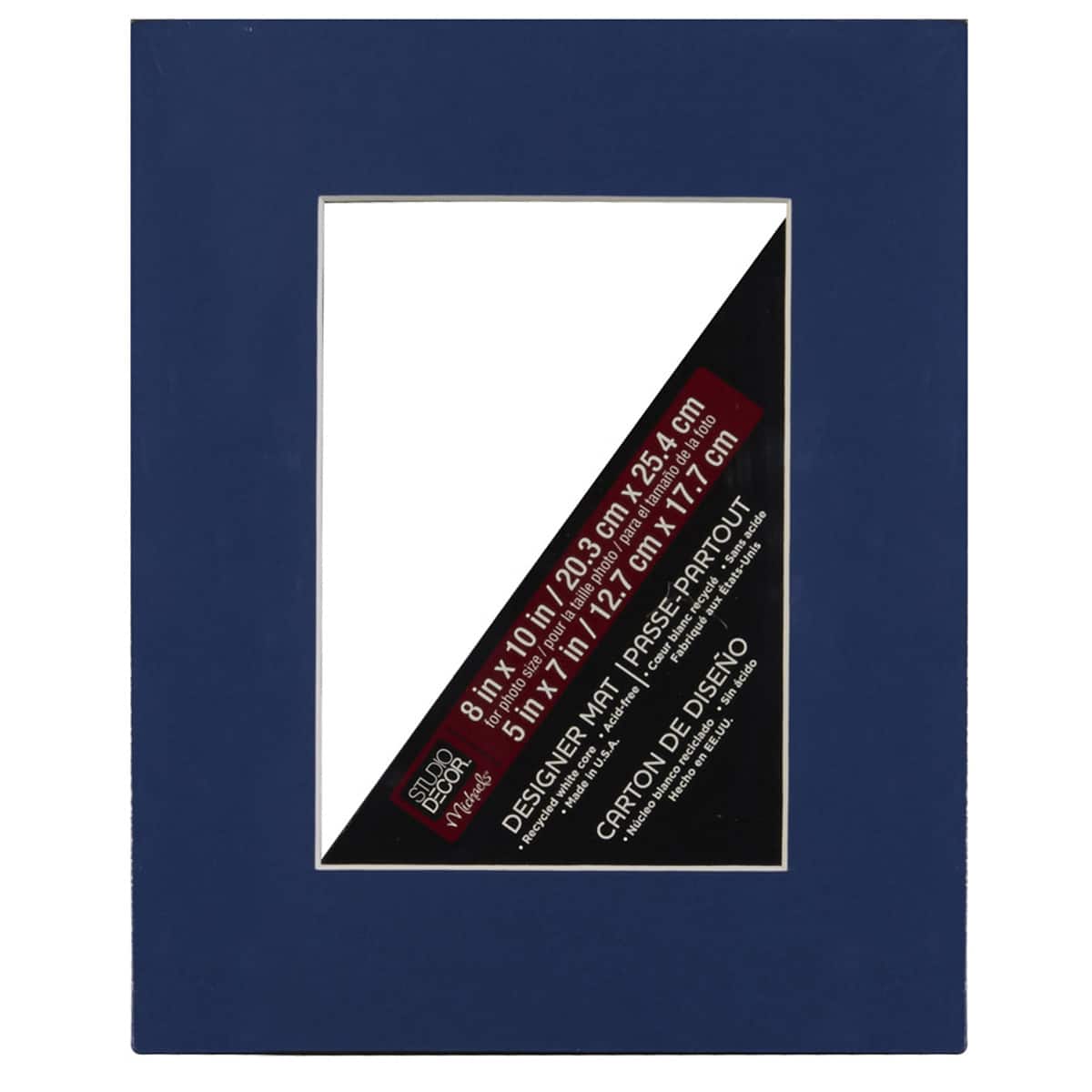  5x7 Mat for 8x10 Frame - Precut Mat Board Acid-Free Show Kit  with Backing Board, and Clear Bags Aqua Blue 5x7 Photo Matte Made to Fit a  8x10 Picture Frame