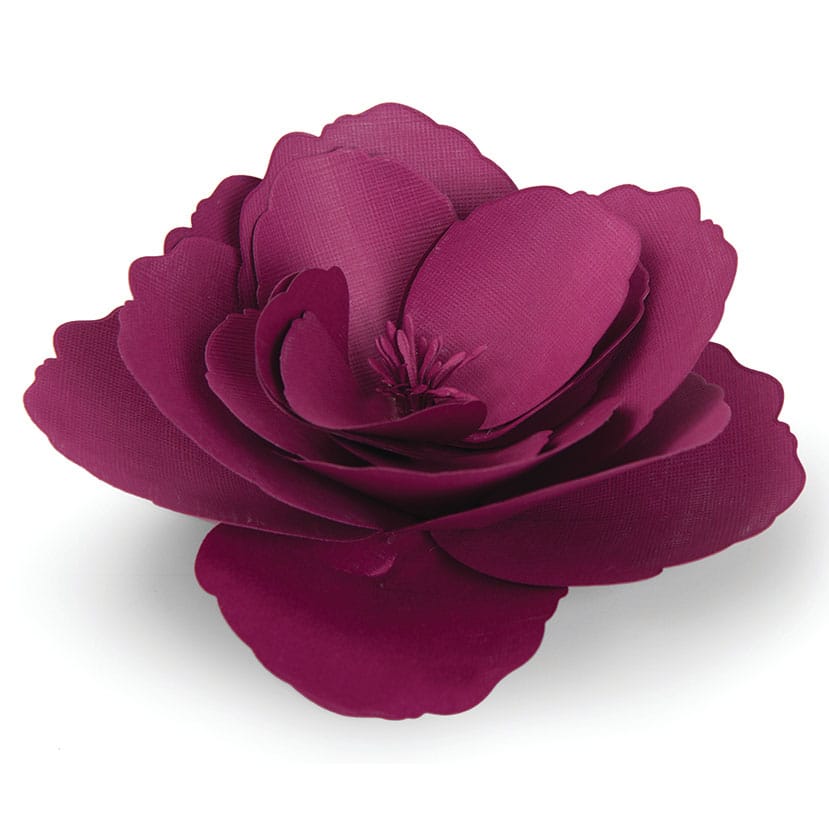 Burgundy Rose Large Paper Flower