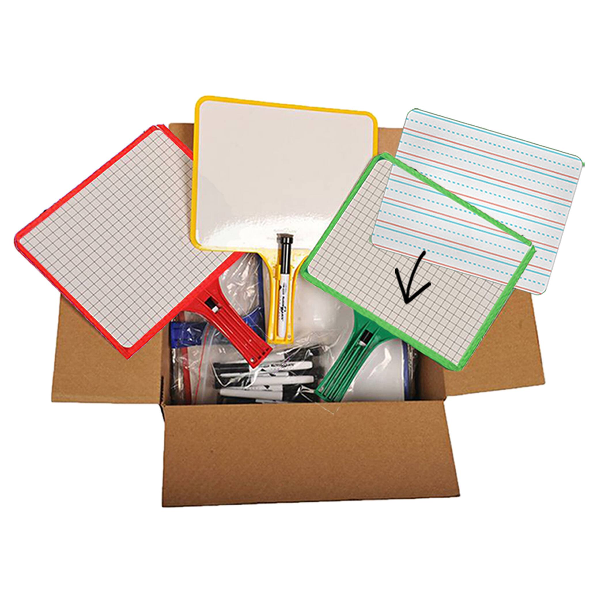 4 Packs: 12 ct. (48 total) KleenSlate® Dry Erase Board Paddle Classroom Kit