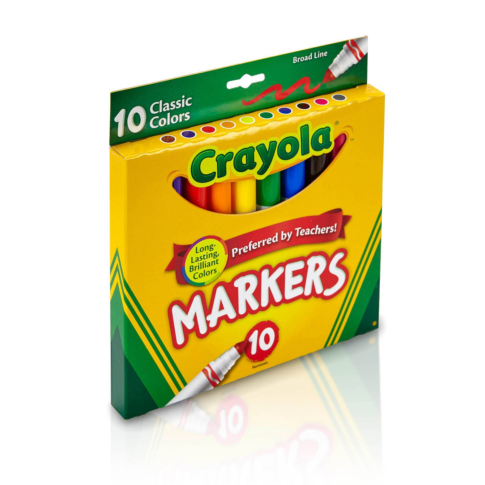 12 Packs: 10 ct. (120 total) Crayola® Classic Broad Line Markers