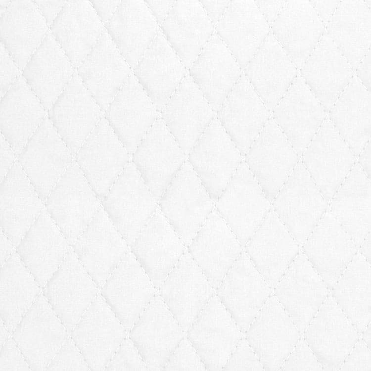 White Country Classic Single Faced 1&#x22; Diamond Quilted