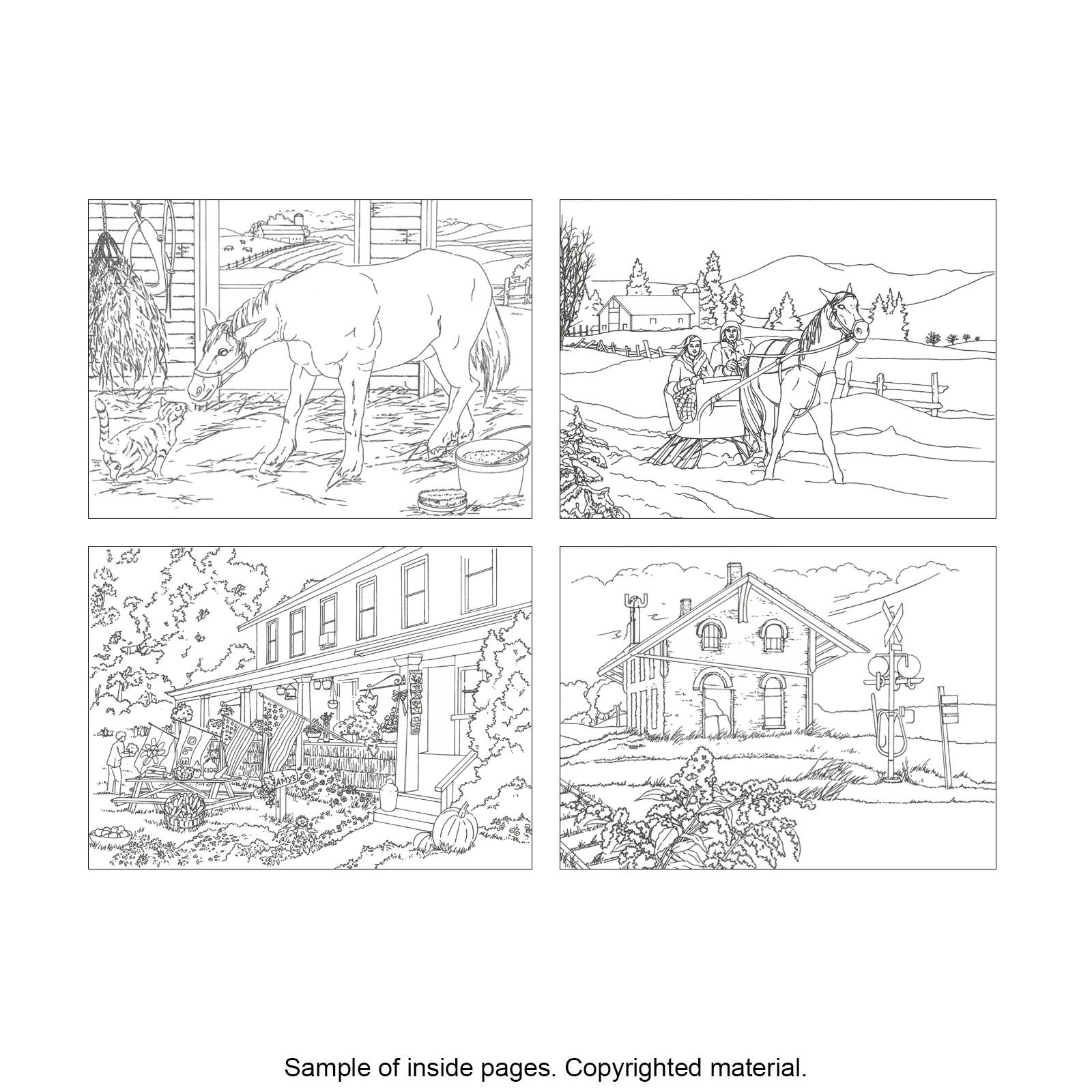 Creative Haven Country Scenes Coloring Book
