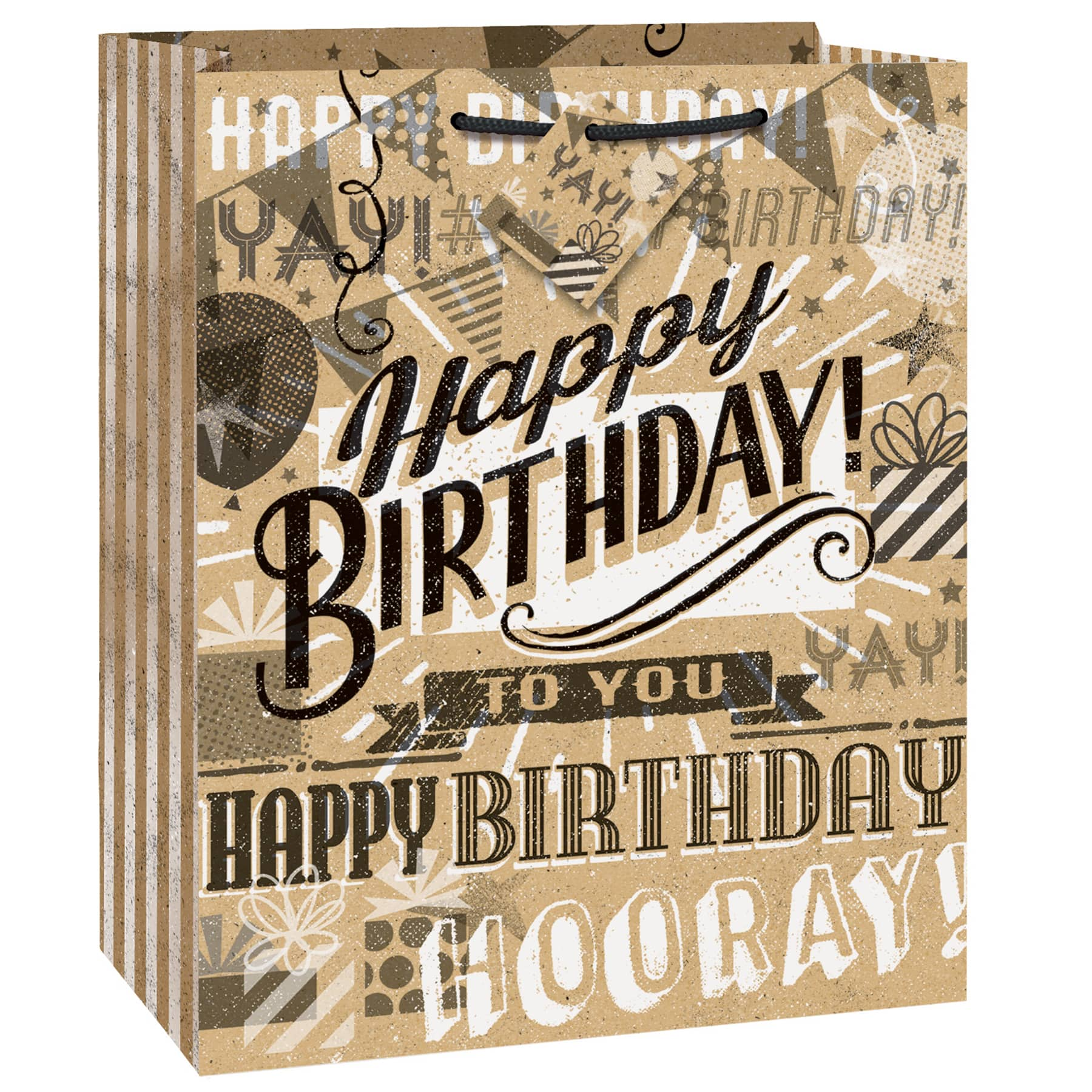 Kraft Paper Happy Birthday Gift Bag | Birthday Party Supplies