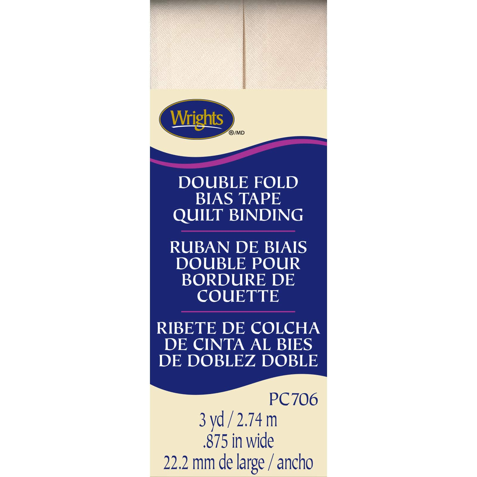 Wrights&#xAE; Double Fold Quilt Binding Bias Tape