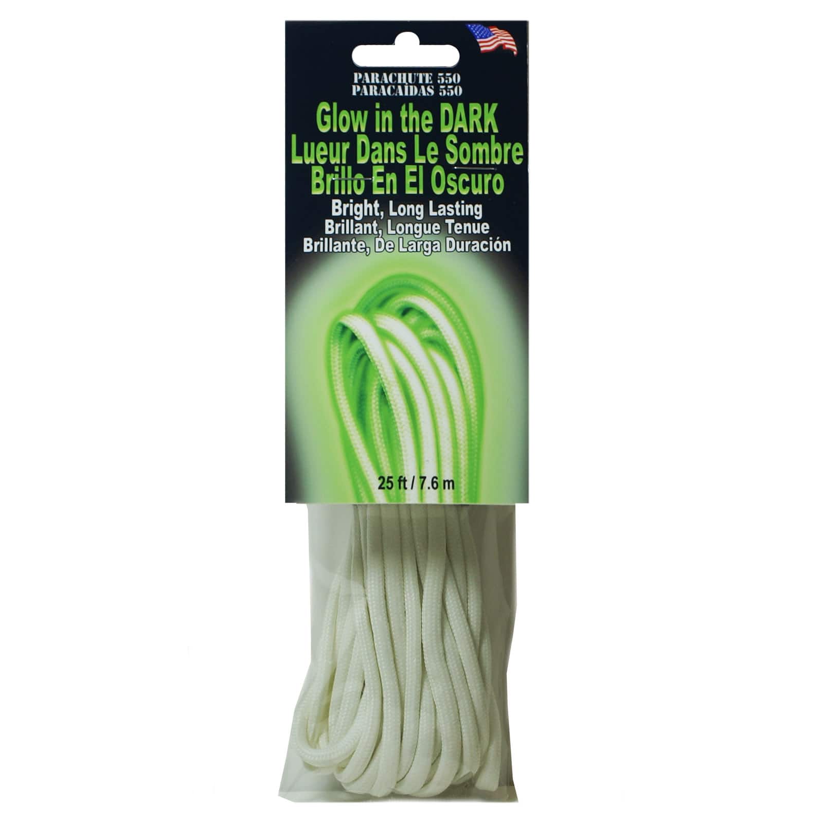 Buy the Pepperell 550 Parachute Cord, Glow In The Dark at Michaels