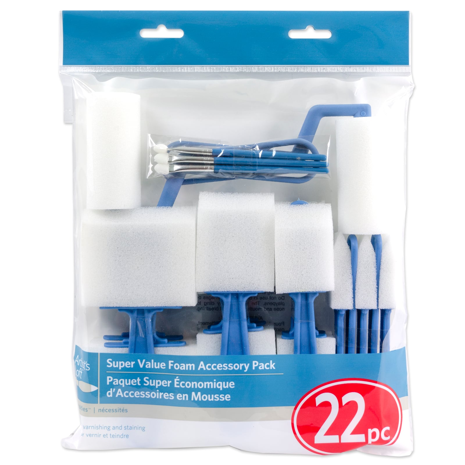Super Value 22 Piece Foam Brush Set By Artist's Loft™ Necessities™