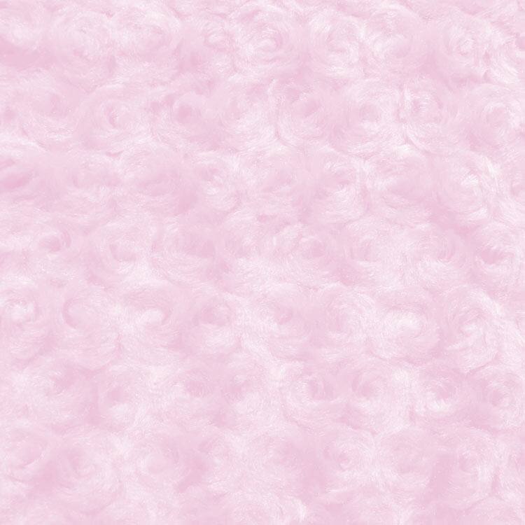 Light Pink Minky Rose Swirl