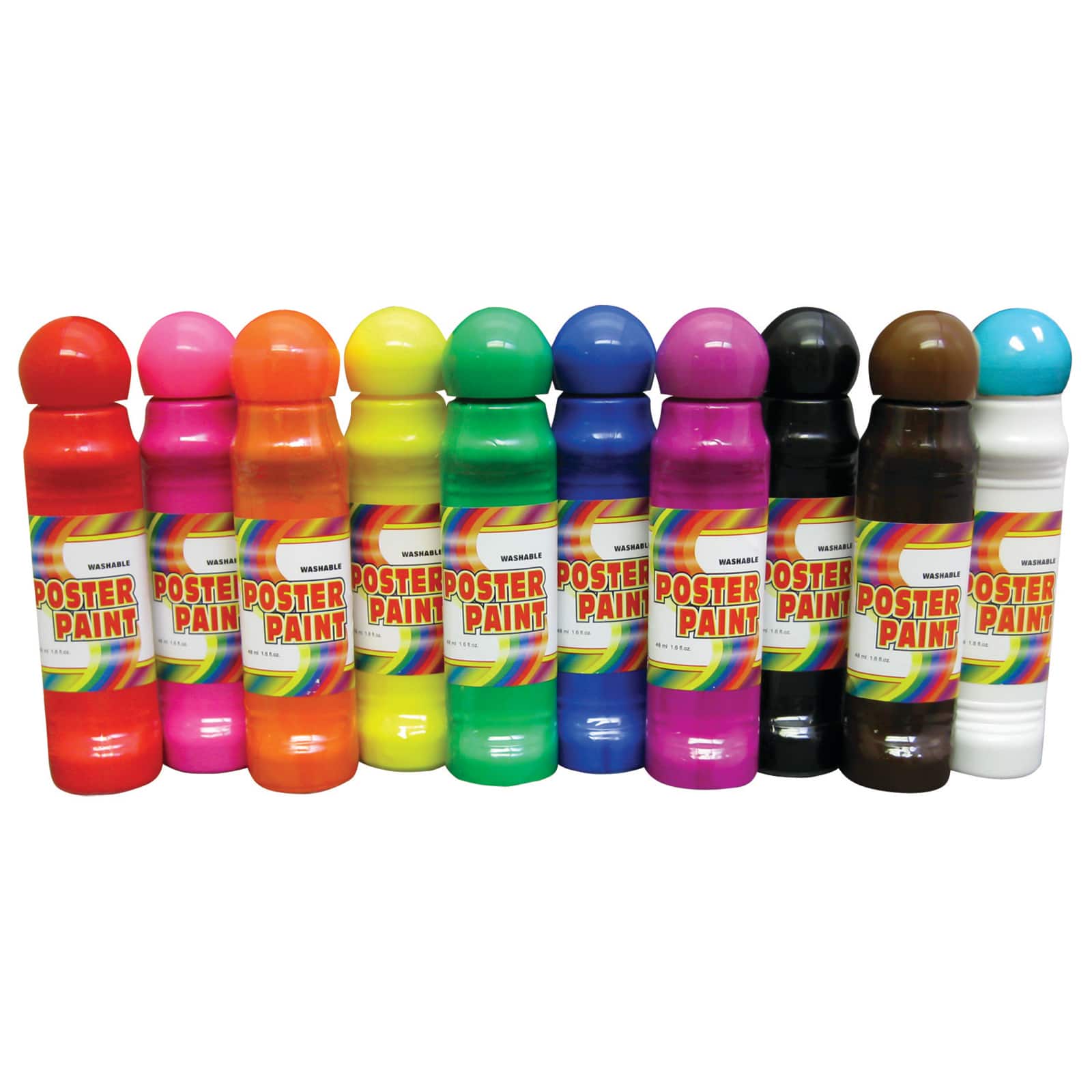 8 Packs: 10 ct. (80 total) Crafty Dab Assorted Colors Poster Paint
