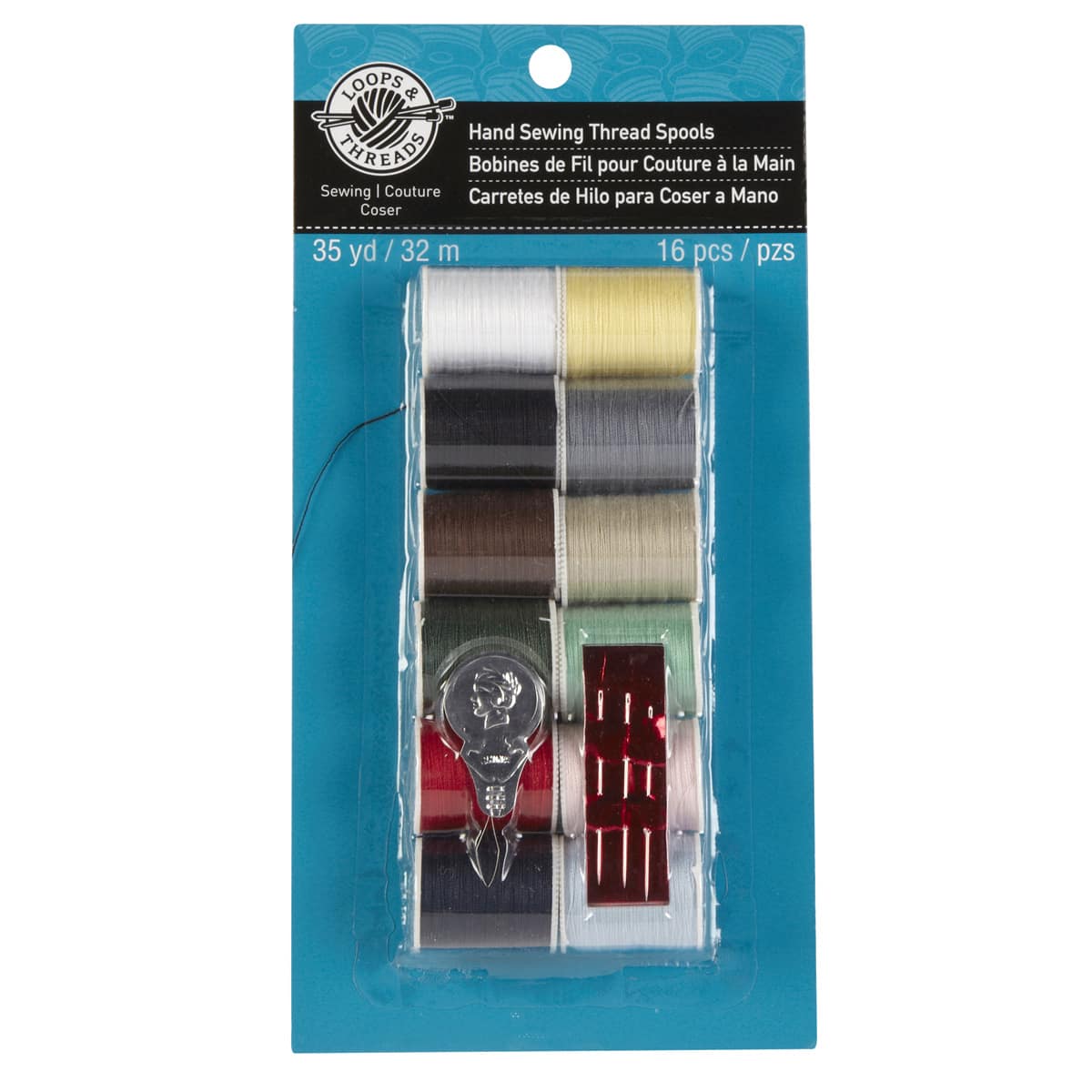 Loops & Threads™ Hand Sewing Thread Spools, Light Colors