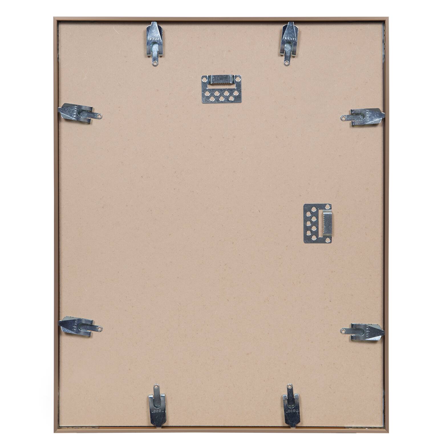 Nielsen&#xAE; Alpha Brushed Bronze Aluminum Matted Frame