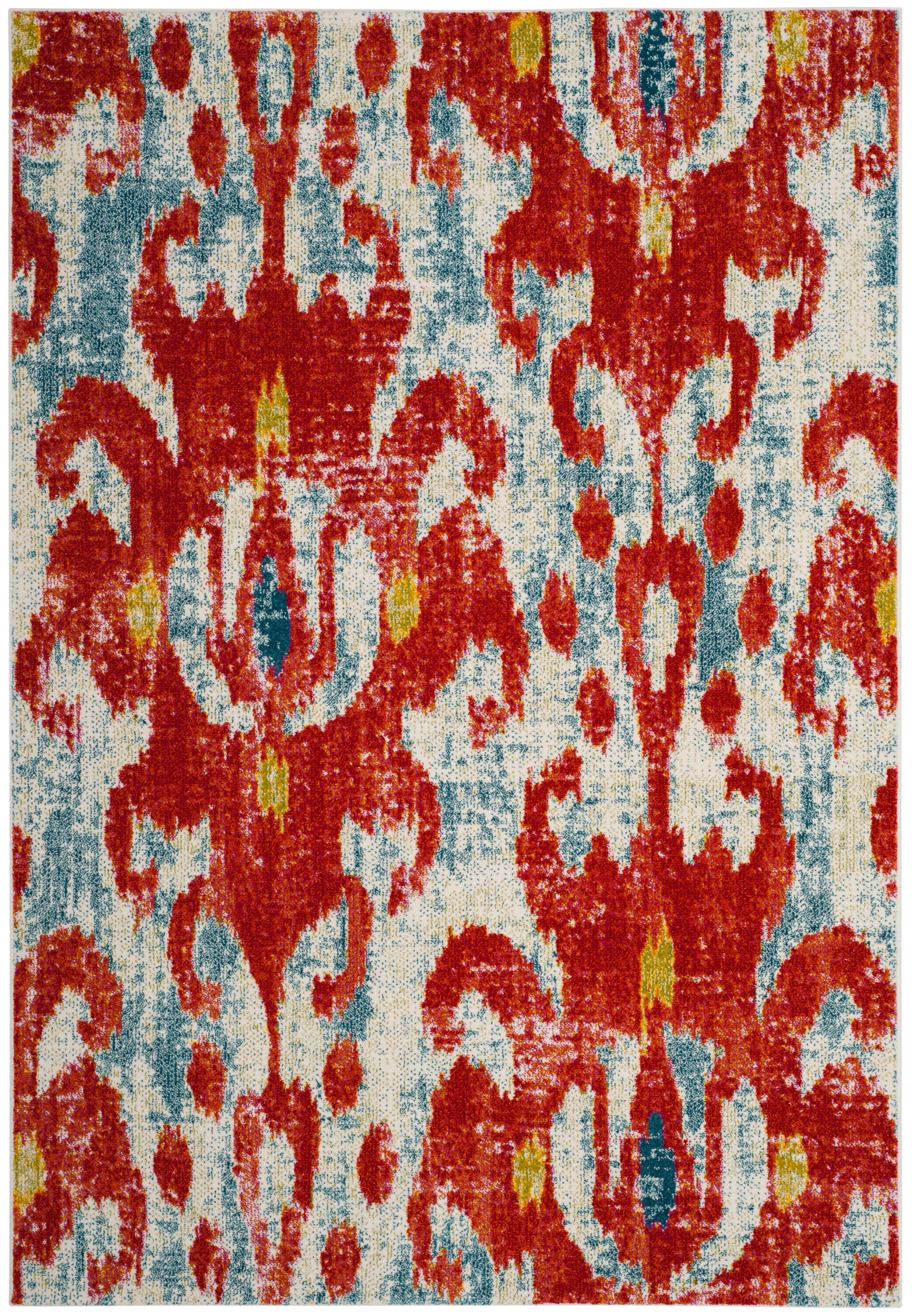 Water Color Modern 4&#x27; X 6&#x27; Area Rug