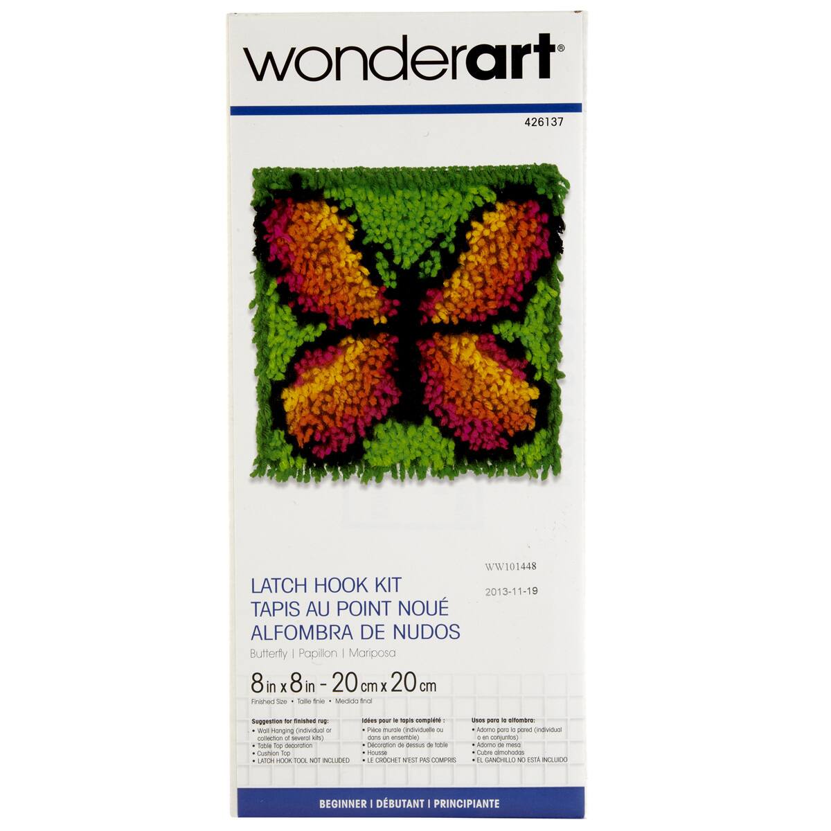 Wonderart® Latch Hook Kit, Small Butterfly
