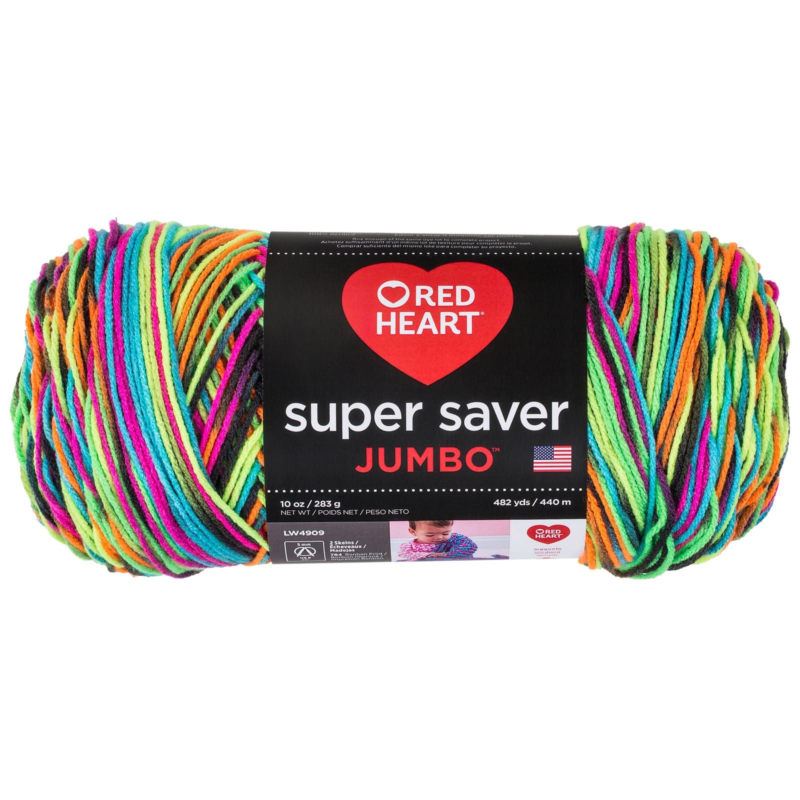 Red Heart® Super Saver Jumbo™ Multicolor Yarn