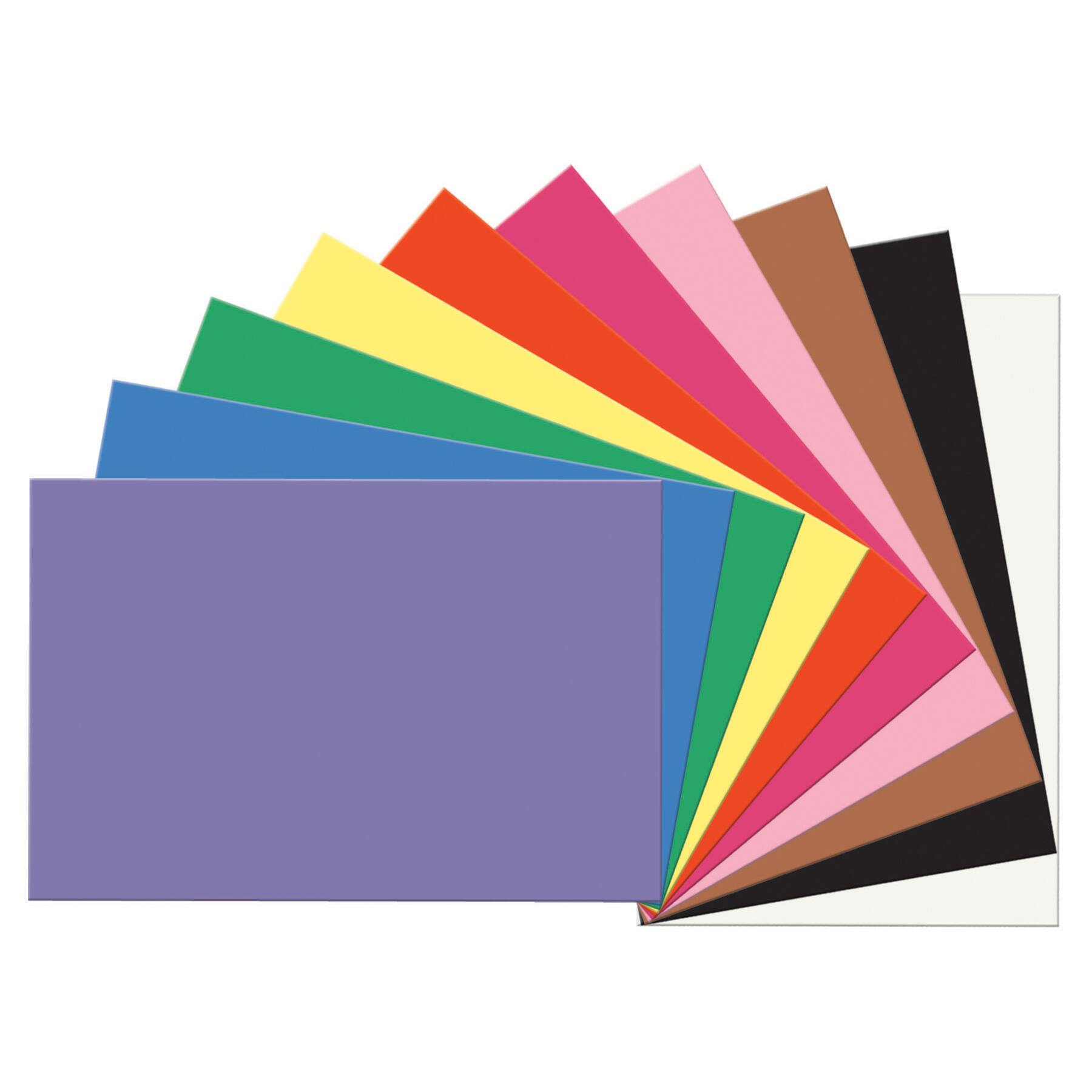 SunWorks® Assorted Colors 12" x 18" Construction Paper, 5 Packs