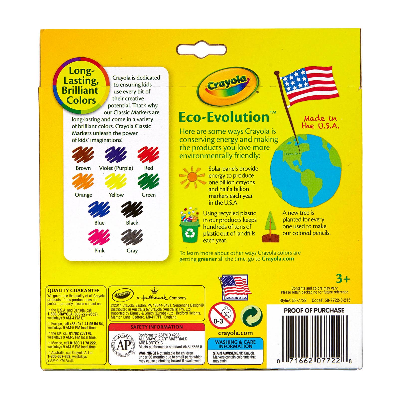 12 Packs: 10 ct. (120 total) Crayola&#xAE; Classic Broad Line Markers