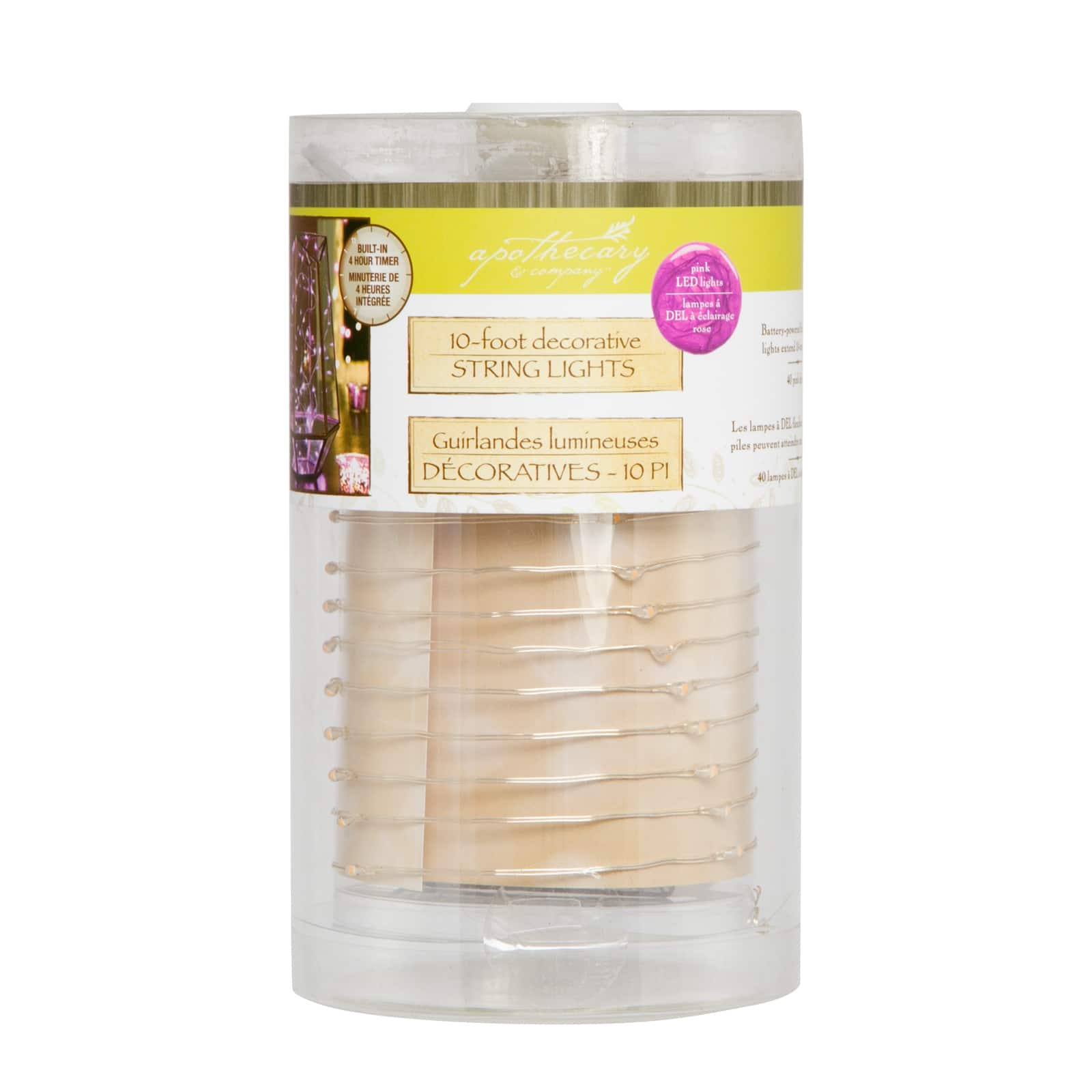 Apothecary & Company™ Decorative String Lights, Pink