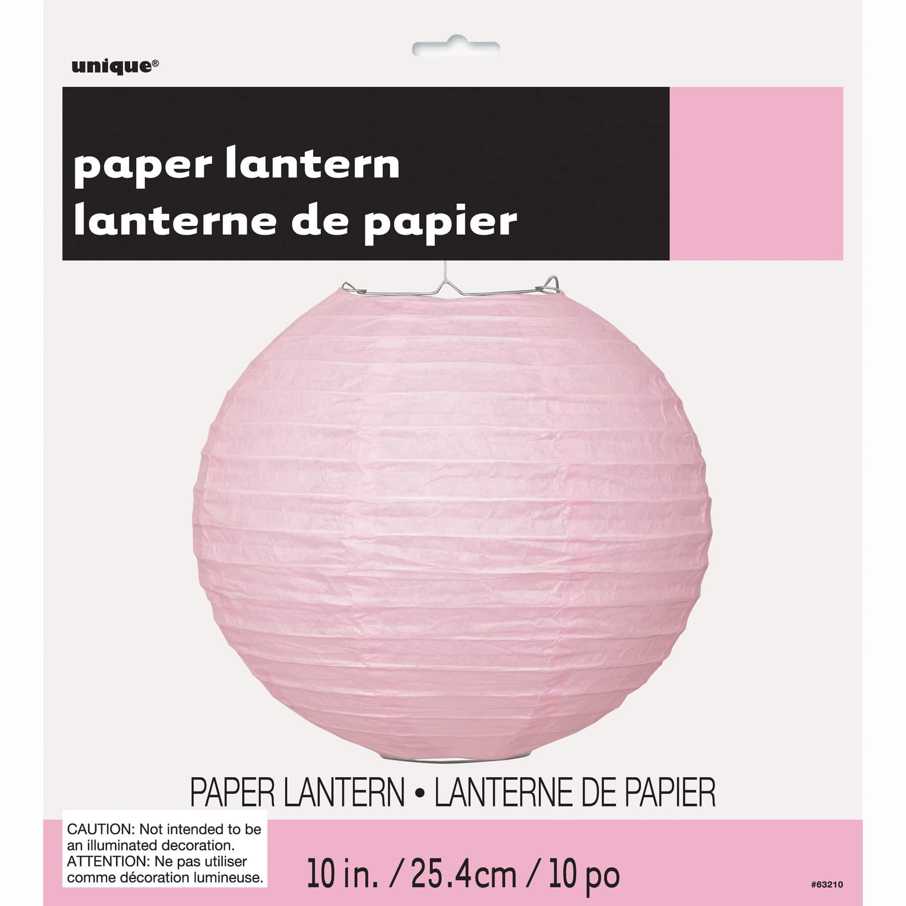 Round Light Pink Paper Lantern 10