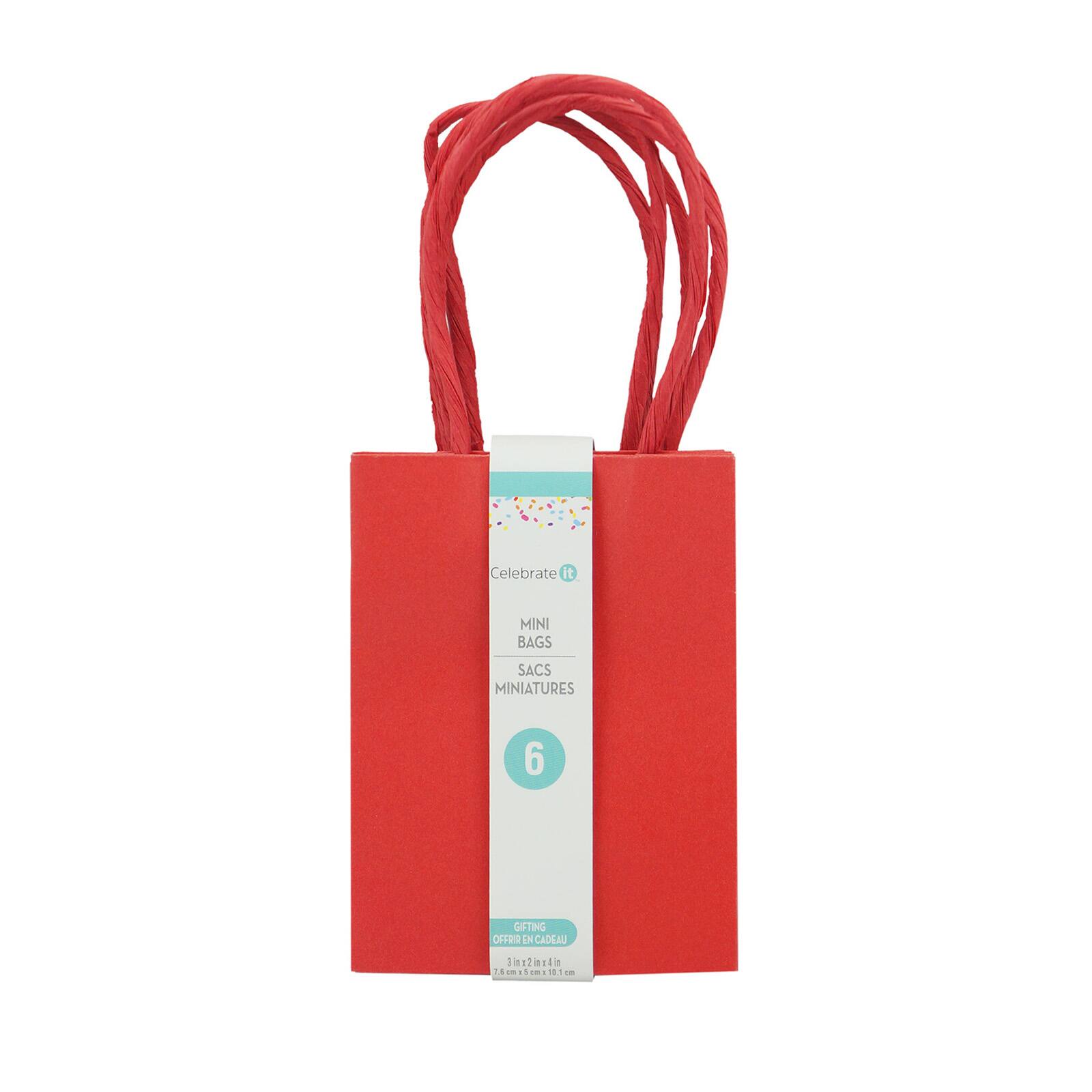 Buy the Mini Red Gift Bag Value Pack By Celebrate It™ at