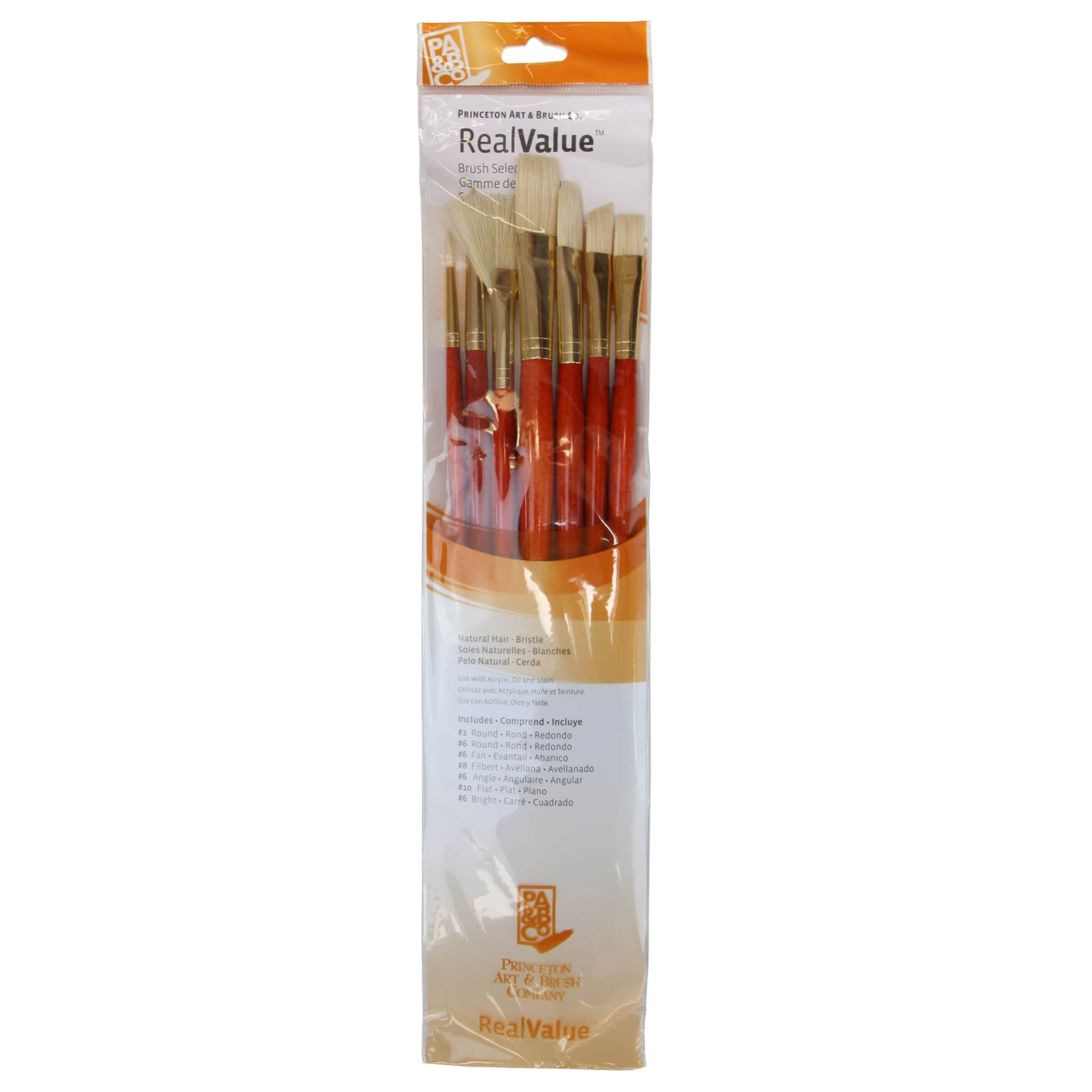 Princeton&#x2122; RealValue&#x2122; Bristle Brush Set