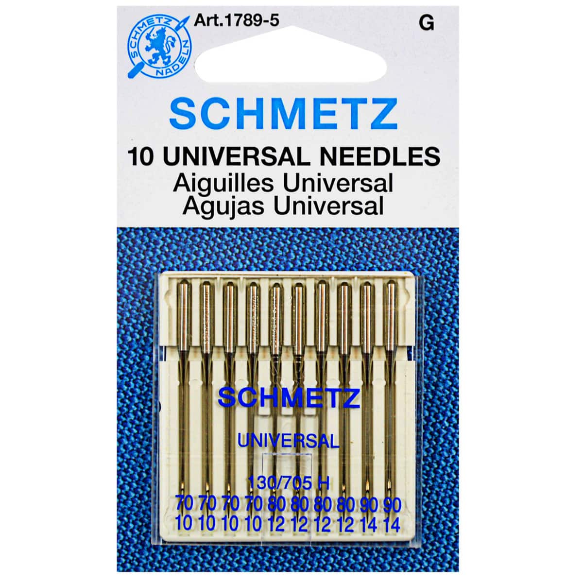 Schmetz Universal Sewing Machine Needles Assorted 10 Pack 70/10, 80/12, 90/14  Schmetz Needles for Your Sewing Machine 
