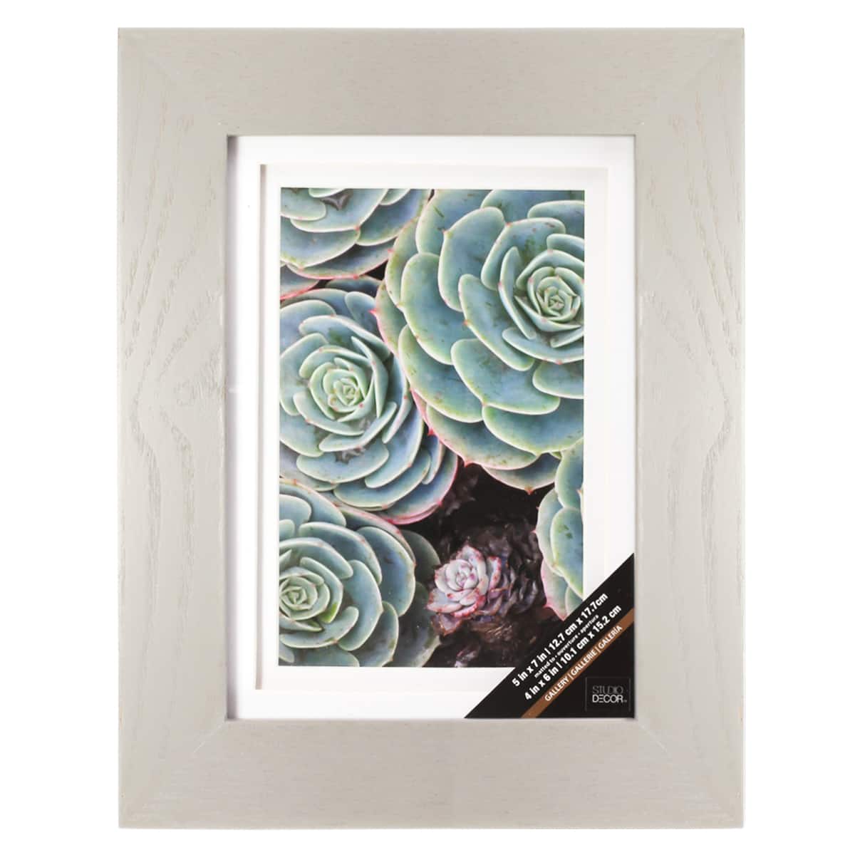 8 Pack: Gray Gallery Frame with Double Mat by Studio Décor®