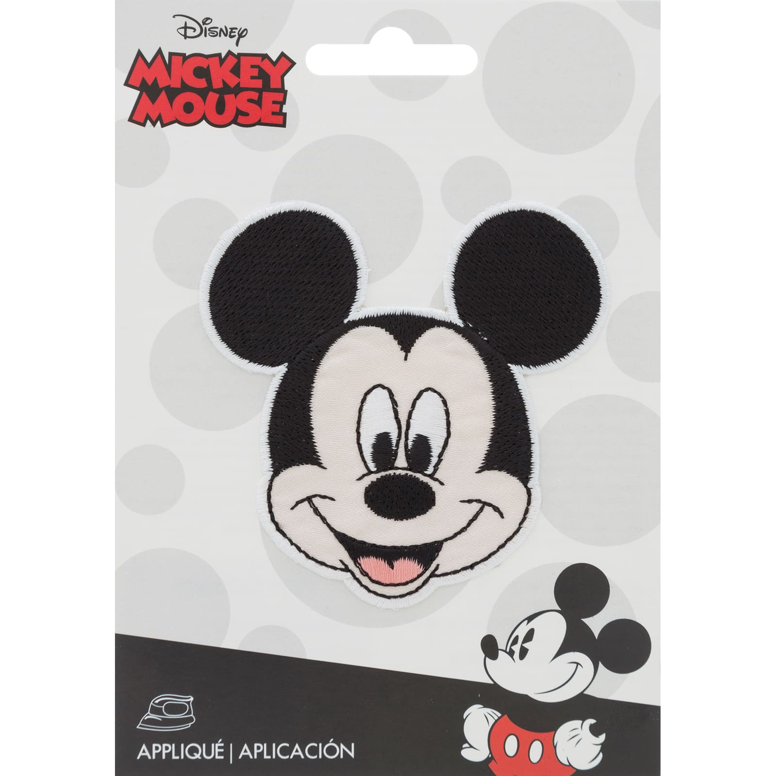 Procurez-vous le petit appliqué thermocollant Mickey Mouse de Disney, tête de Mickey chez Michaels thermocollant mickey