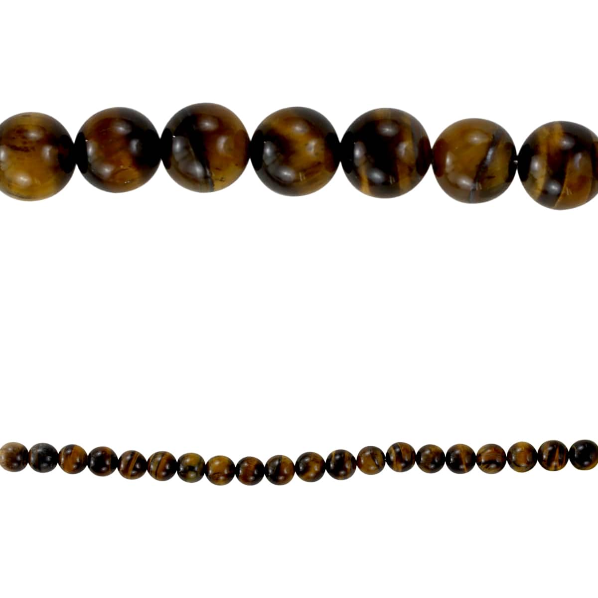 9 Pack: Brown Tiger&#x27;s Eye Round Beads, 10mm by Bead Landing&#x2122;