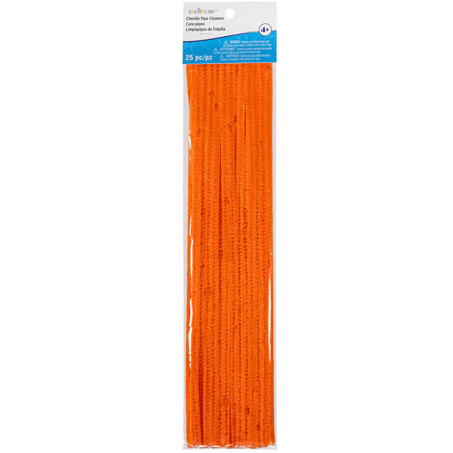 6mm wide 50 pack SALMON ORANGE chenille craft stems pipe cleaners 30cm long 