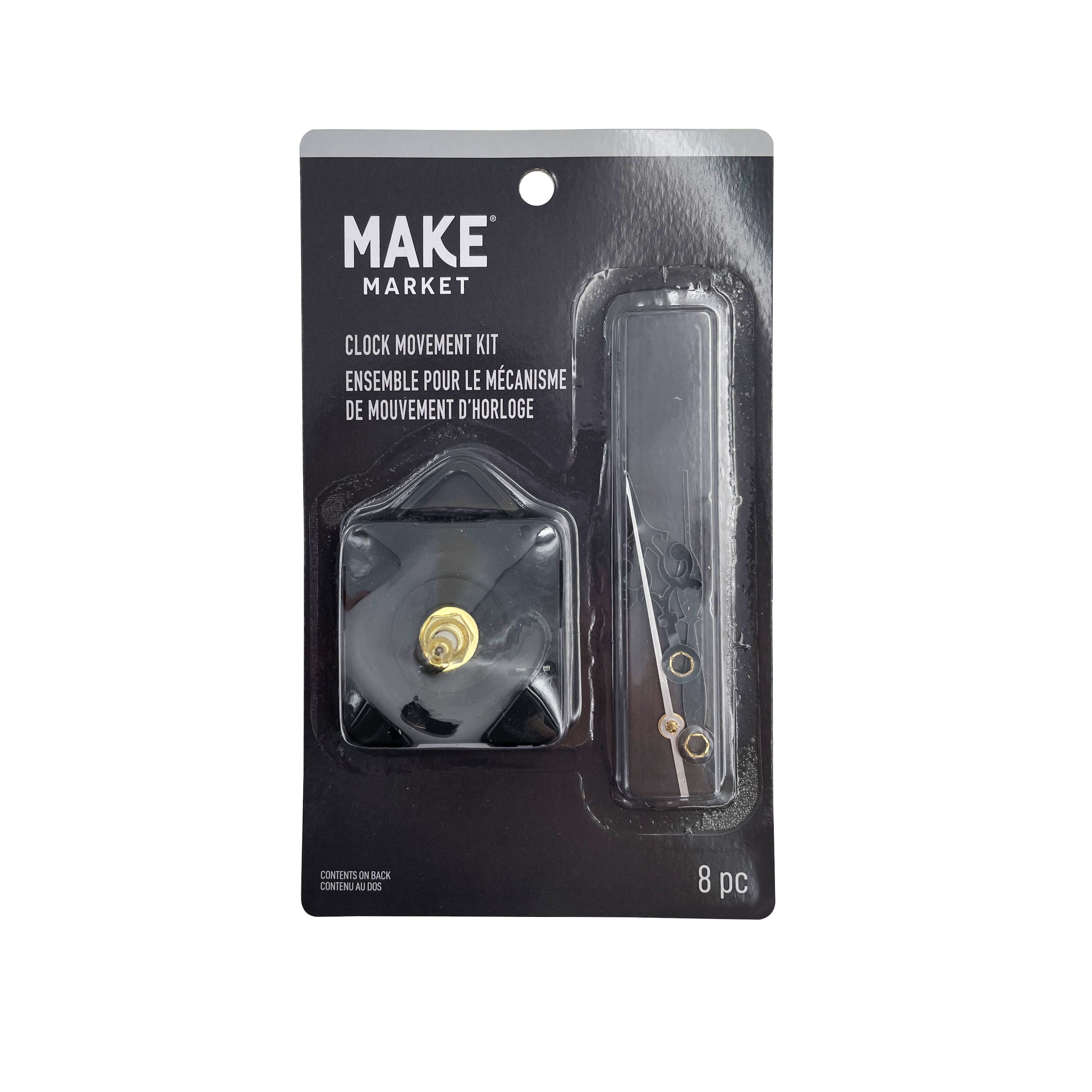3/8&#x22; Clock Movement Kit with Black Hands by Make Market&#xAE;