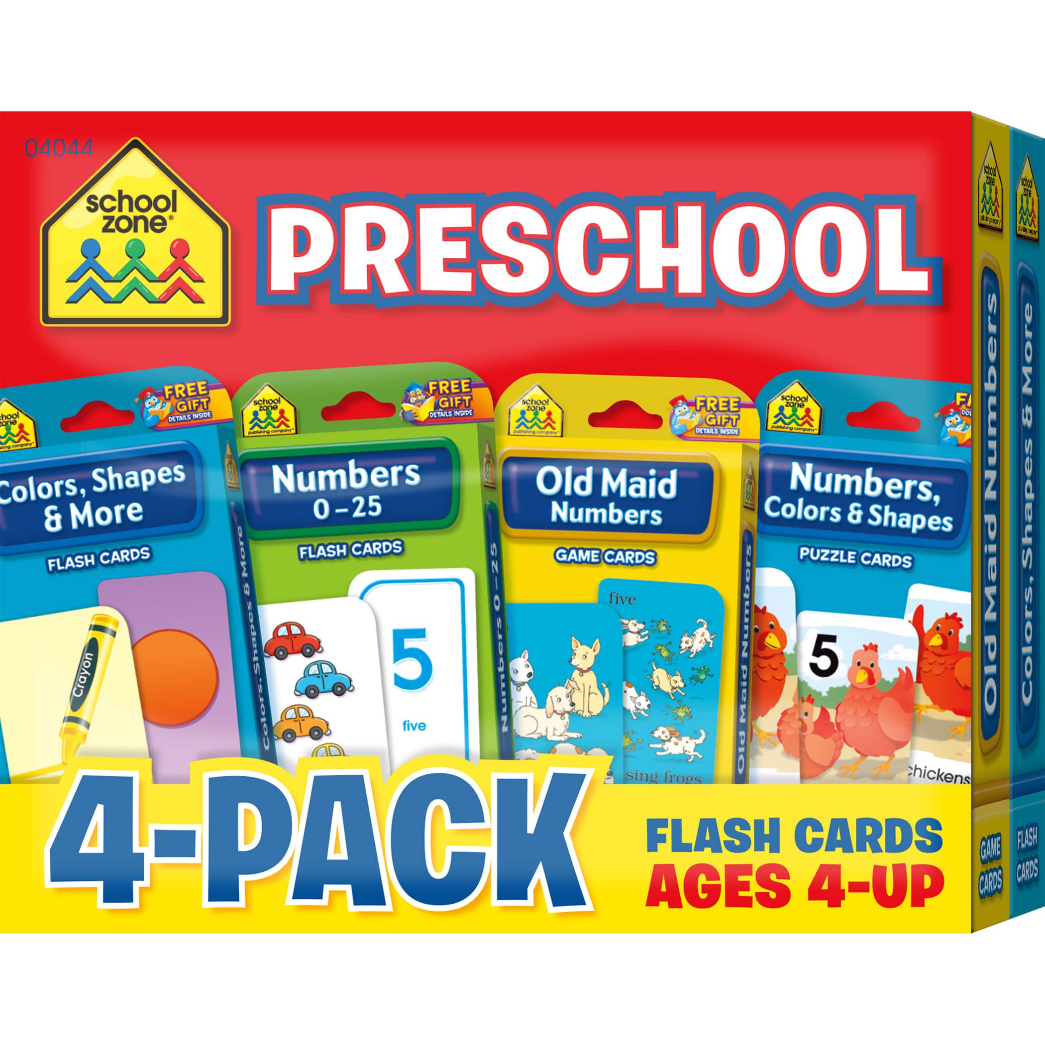School Zone&#xAE; 4-Pack Preschool Flash Cards