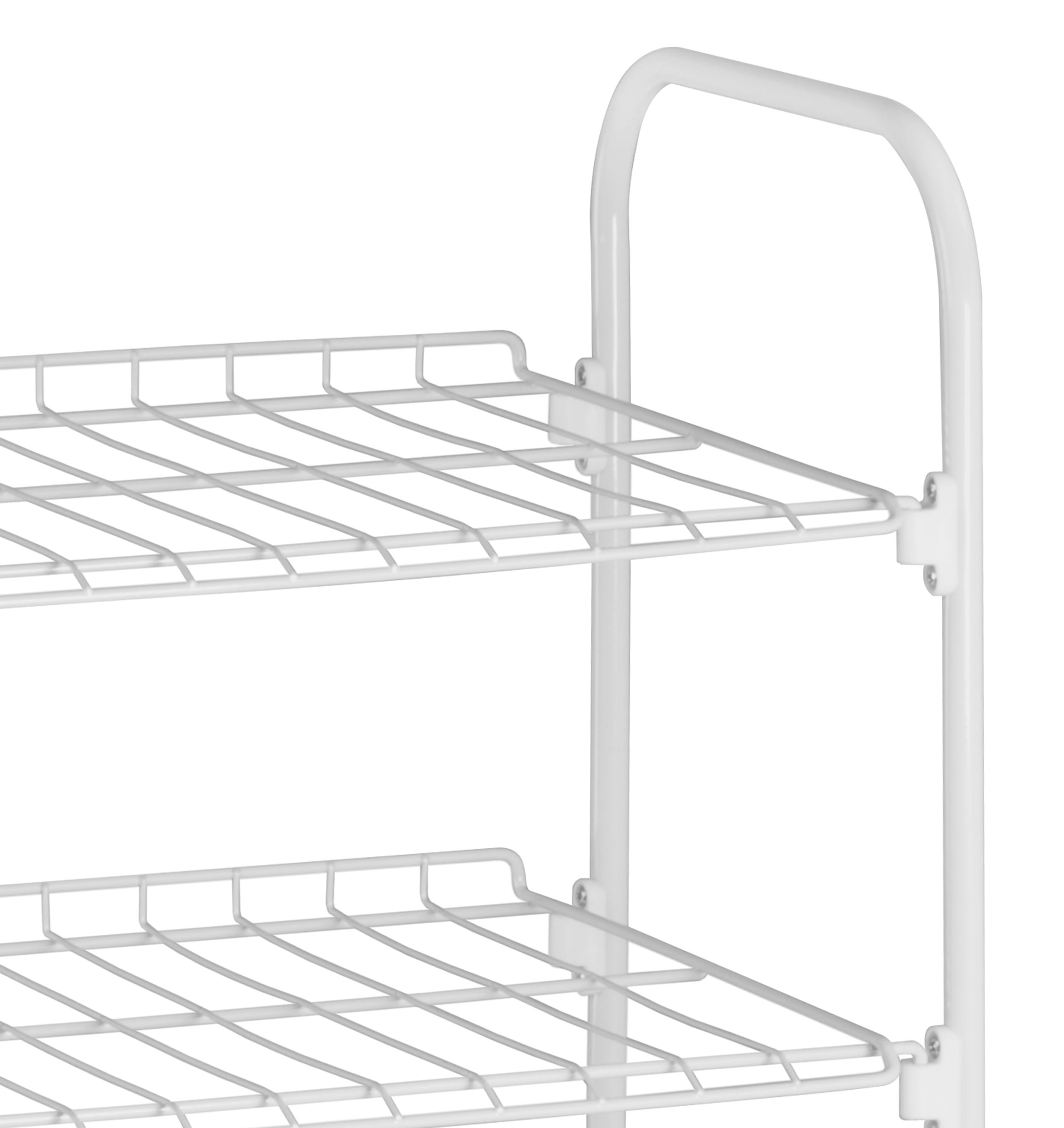 Honey Can Do White 4-Tier Accessory Shelf