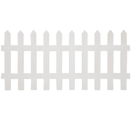 Artminds Wood Picket Fence White Artminds Wood Picket Fence White