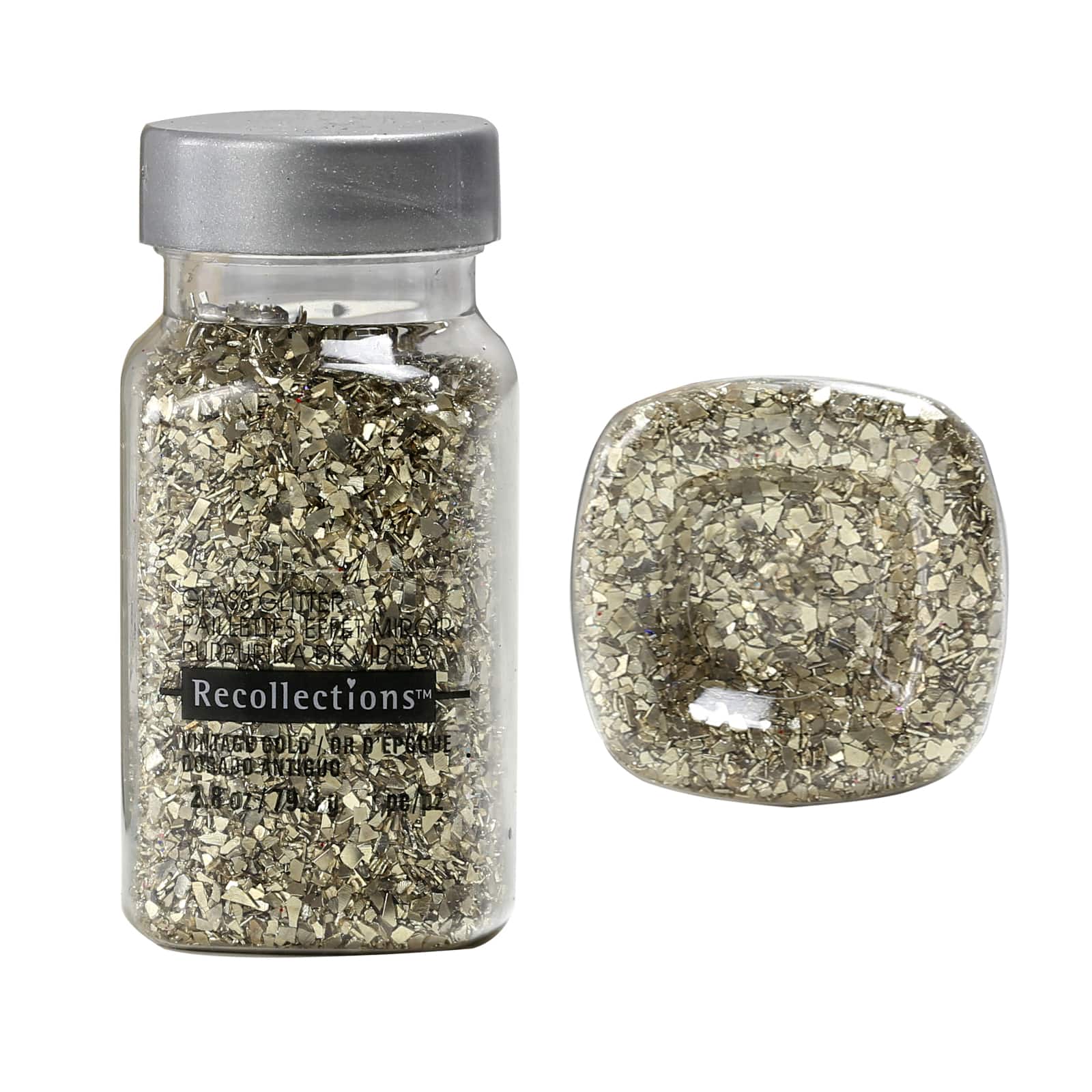 12 Pack: Vintage Gold Glass Glitter by Recollections&#x2122;