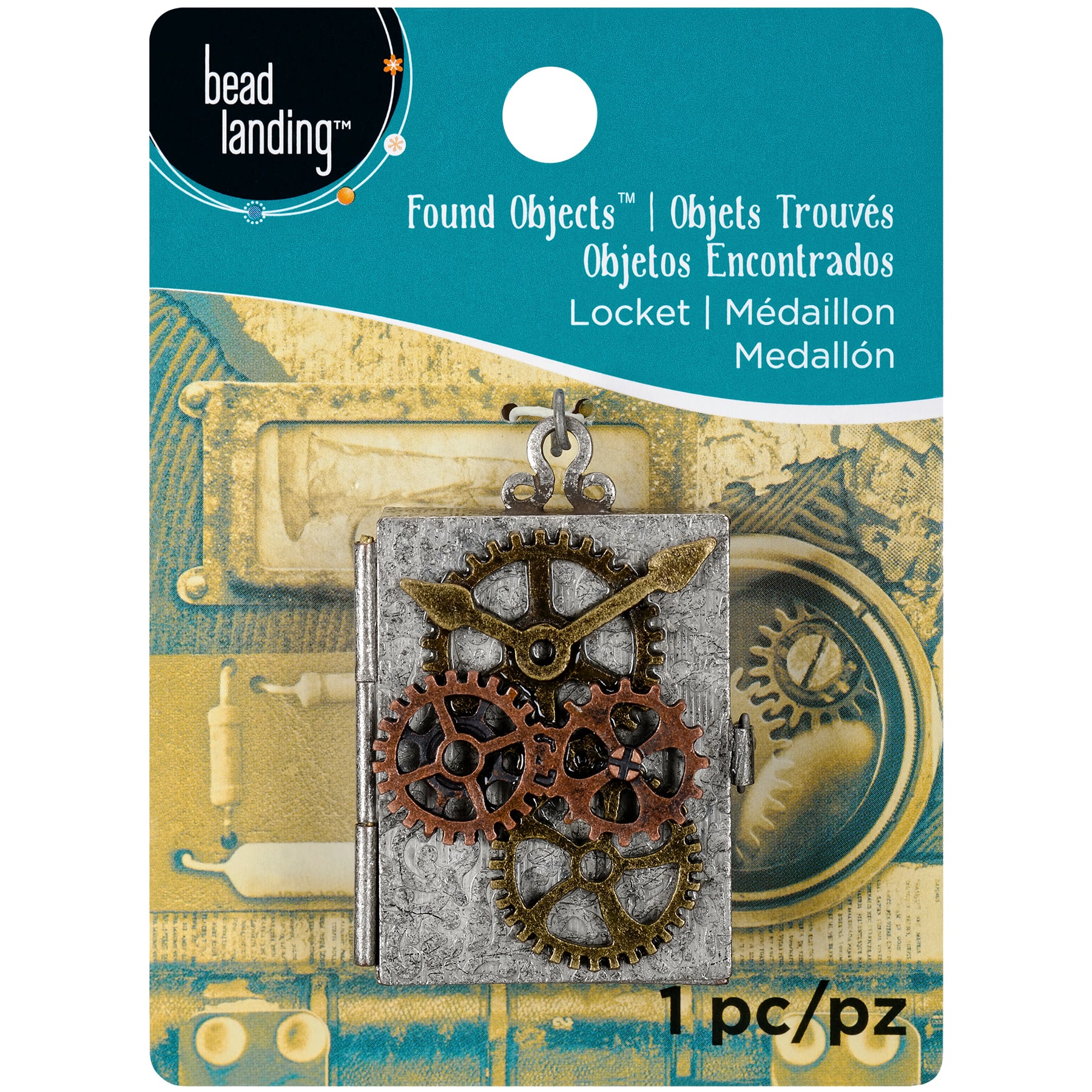 12 Pack: Found Objects&#x2122; Locket by Bead Landing&#x2122;