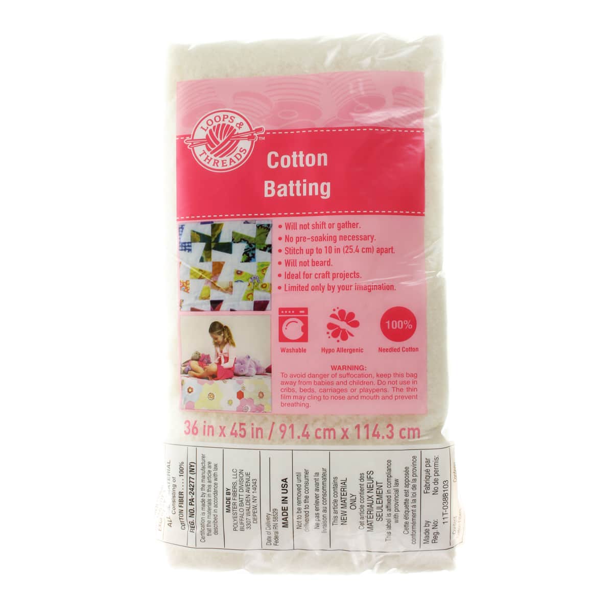 100% Cotton Quilting Batting