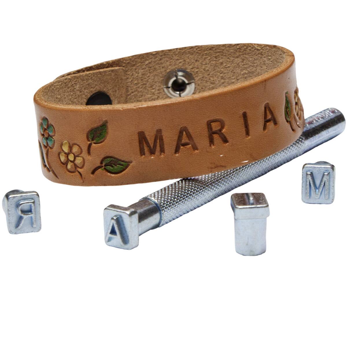 1/4" Alphabet & Number Leather Stamp Set by Make Market®