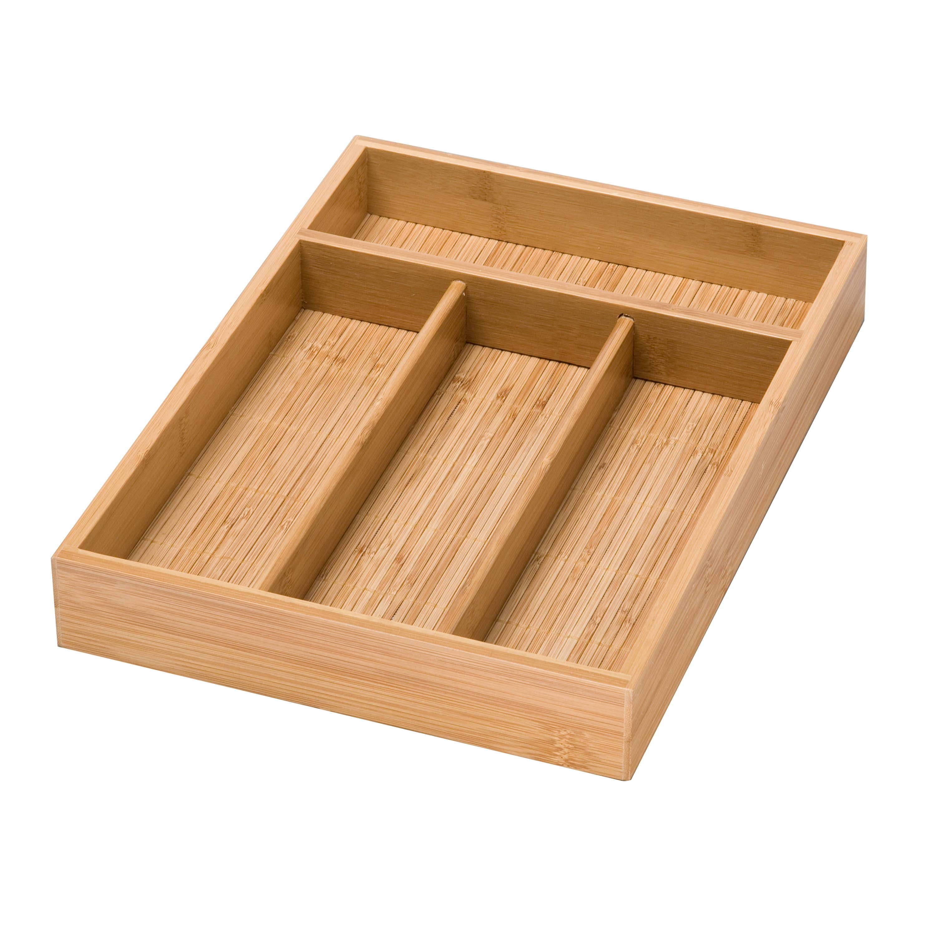 Honey Can Do Bamboo 4 Compartment Cutlery Tray