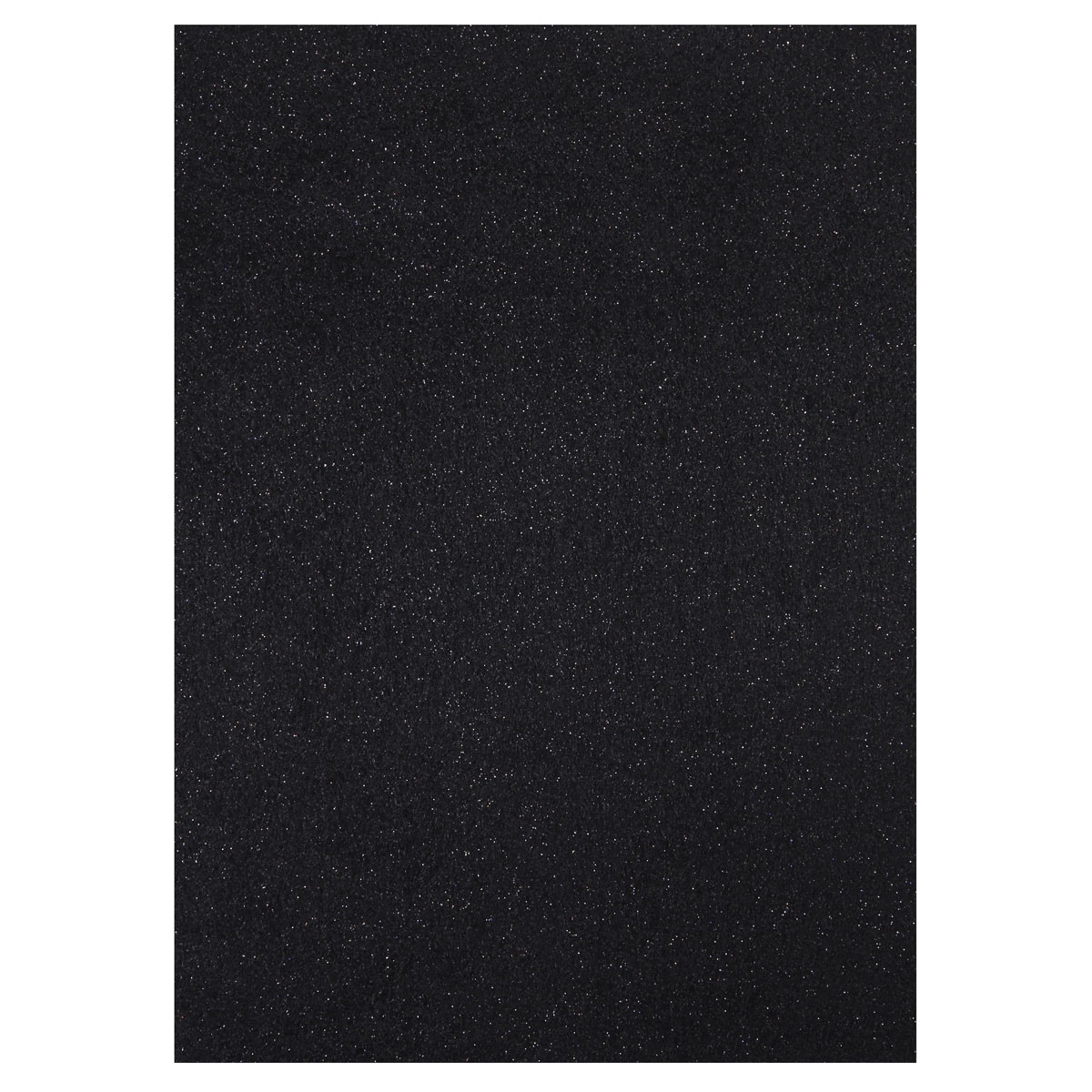 Black Fine Glitter High Gloss Jelly Canvas Crafting Sheets