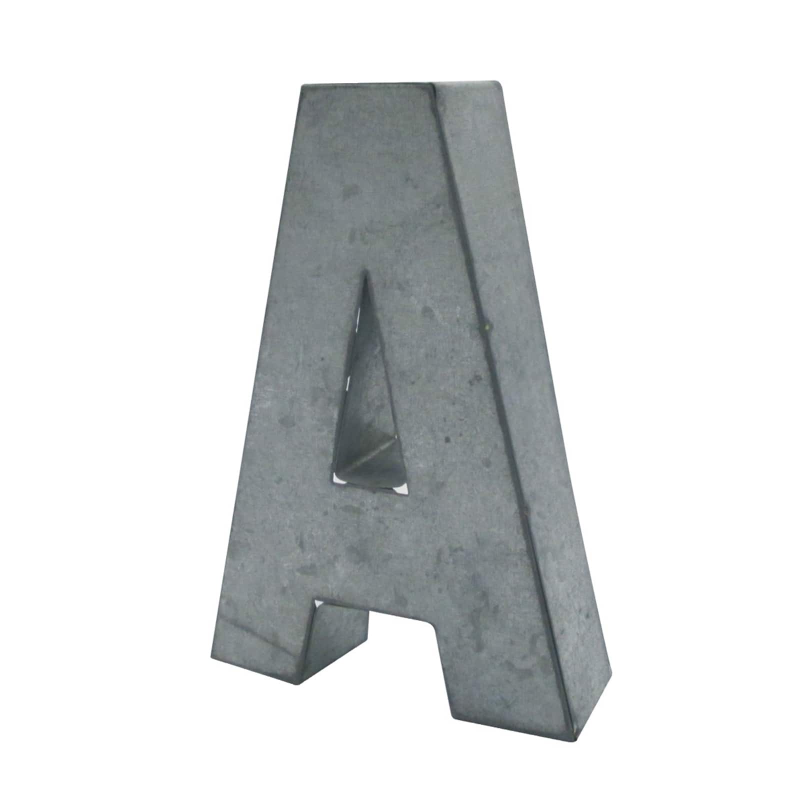 5.75 Galvanized 3D Letter by ArtMinds M 