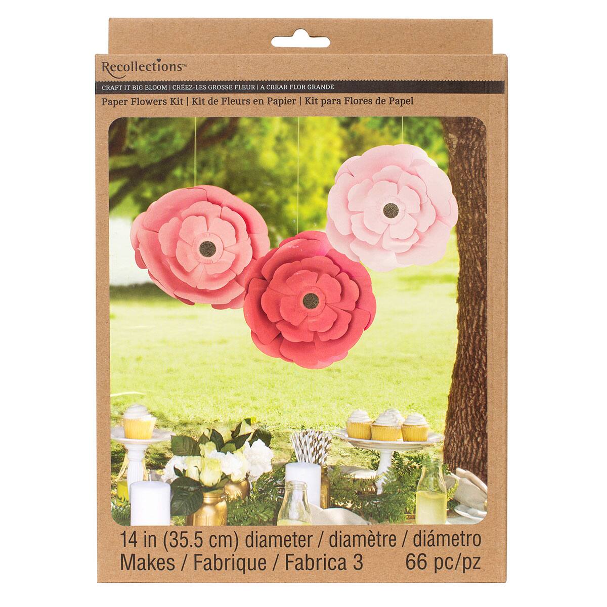 Recollections&#x2122; Craft It&#x2122; Big Bloom 14&#x22; Paper Flowers