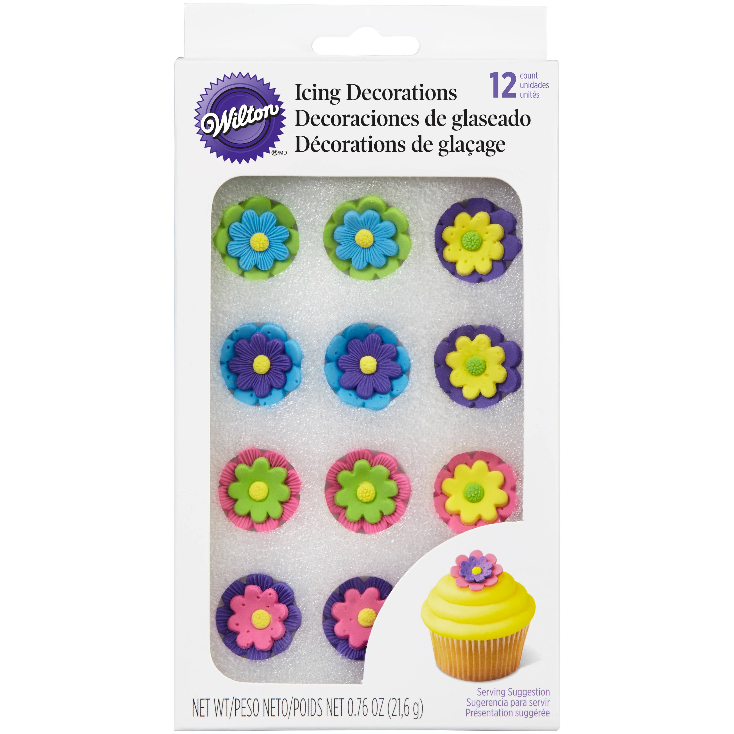 Buy The Wilton Icing Decorations Bright Flower Candy At Michaels