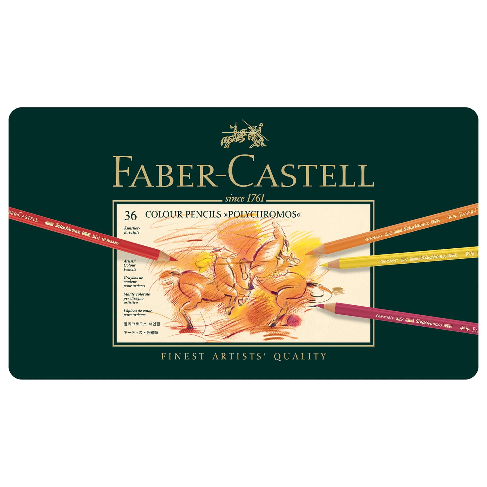 Faber-Castell&#xAE; Polychromos&#xAE; 36 Color Pencil Tin Set 