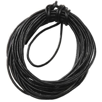 Bead Landing™ Leather Cord, Black image