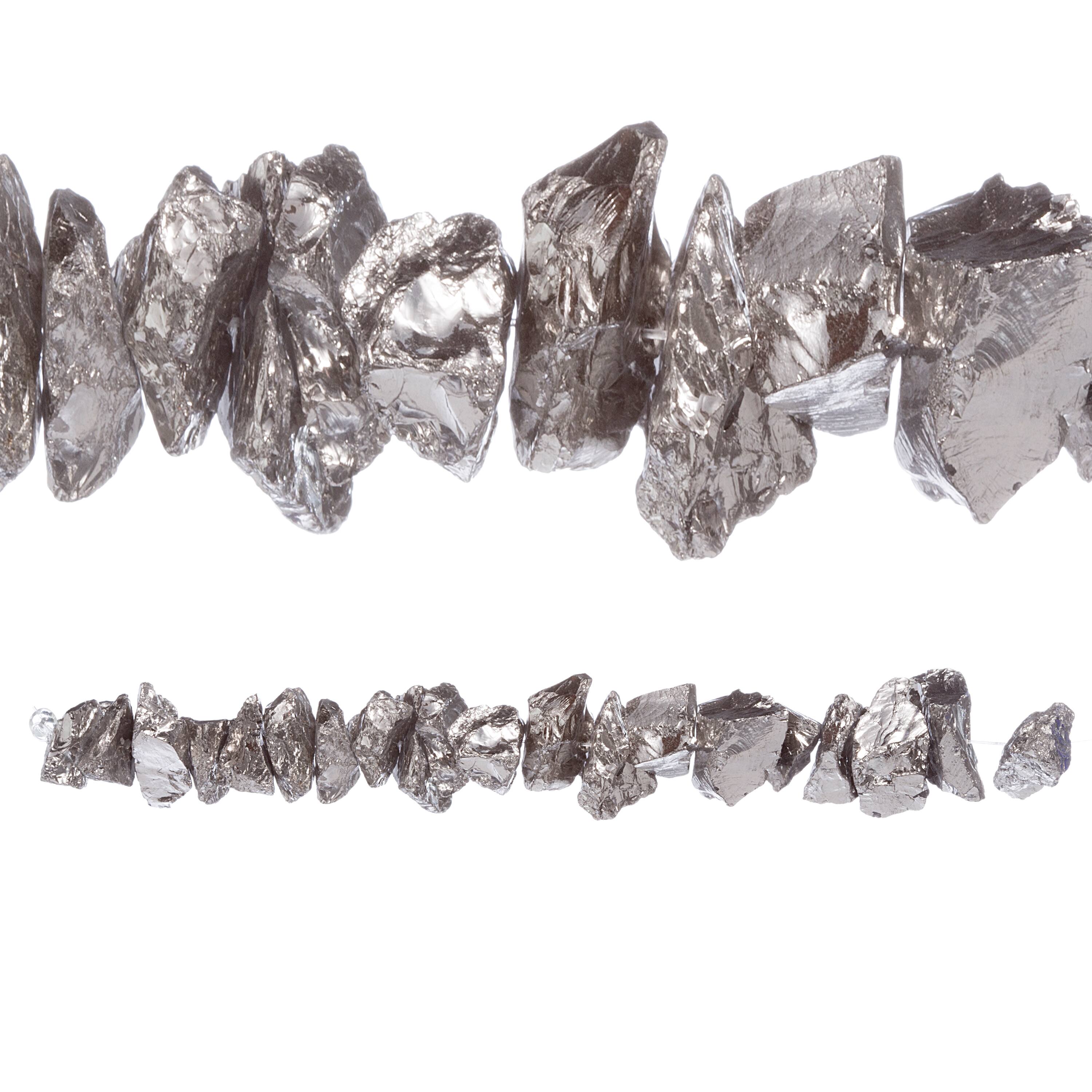 Silver Iron Ore Chunk Beads By Bead Landing Michaels