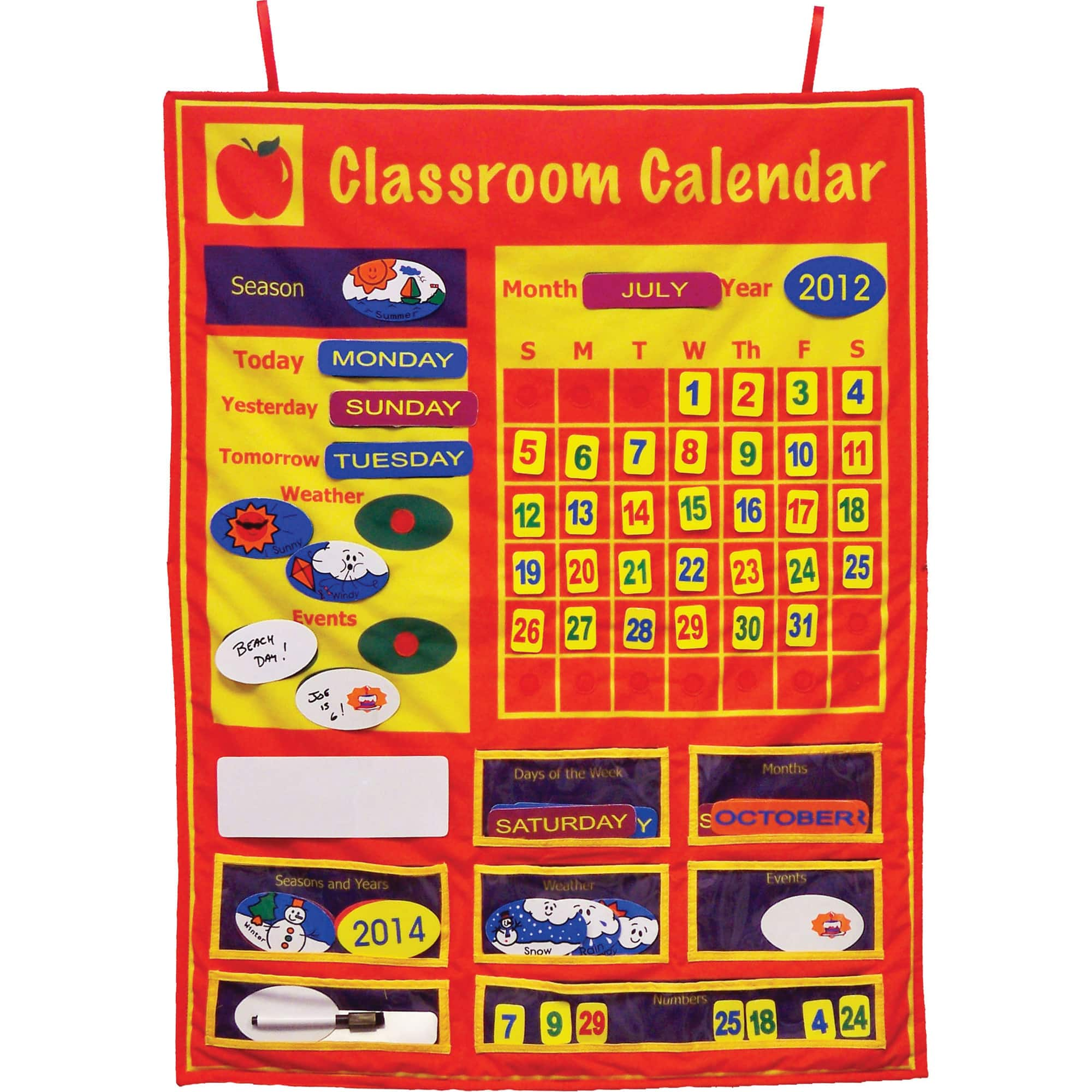 Classroom Calendar, 36&#x22; x 26&#x22;