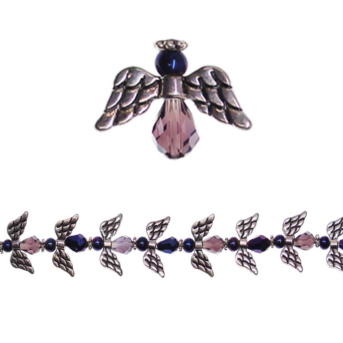 Bead Gallery Glass & Metal Angel Beads in Amethyst - 10261430 - Beads Buy the Bead Gallery Glass & Metal Angel Beads at  sku 10261430